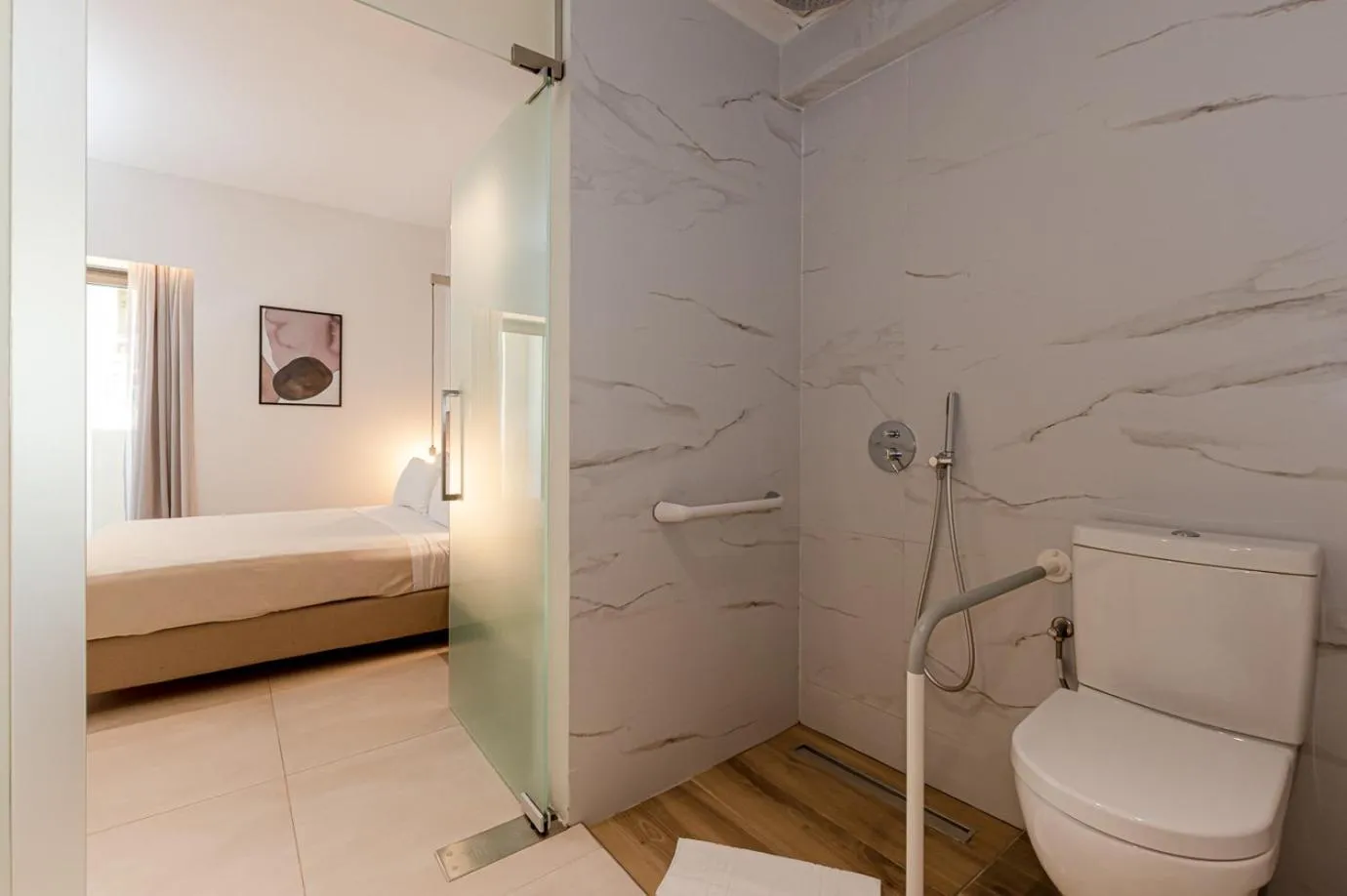 Shower in DOM Boutique Hotel