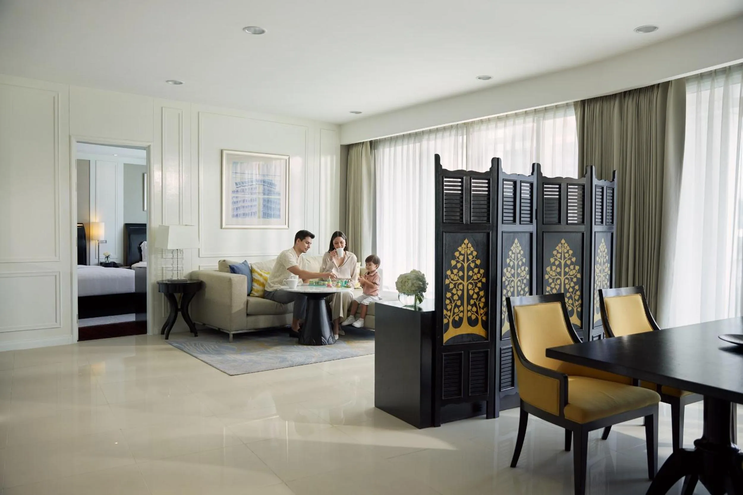 Living room in Dusit Suites Hotel Ratchadamri, Bangkok