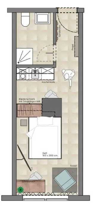 Floor plan in TT Aparthotel Neuhofen