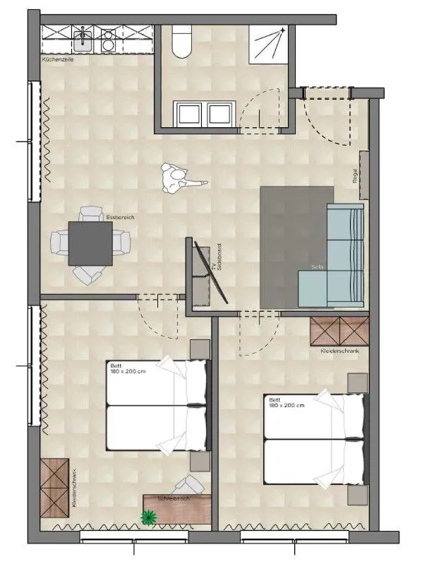 Floor plan in TT Aparthotel Neuhofen