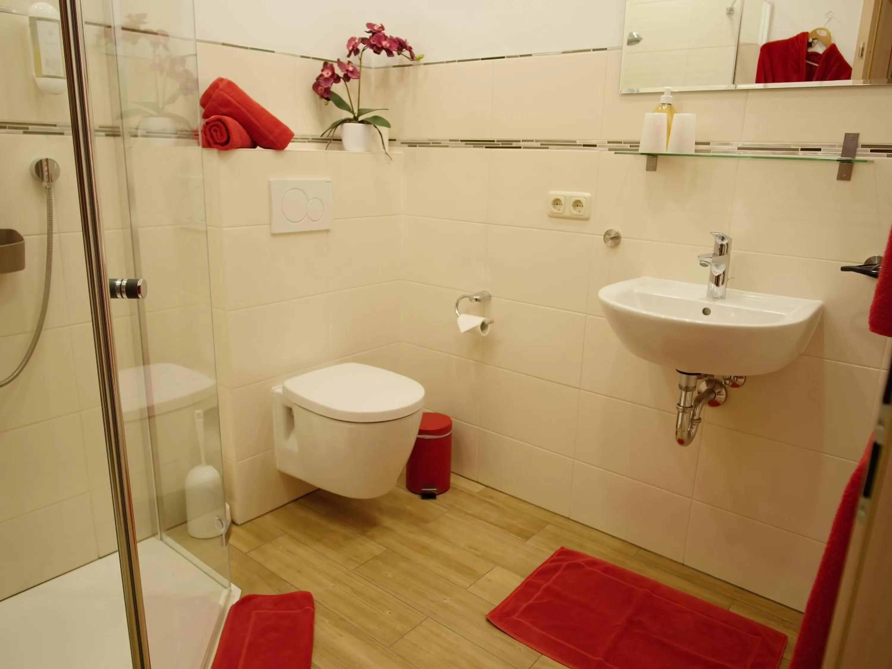 Bathroom in Kirschberghof Gästehaus und Weinverkauf