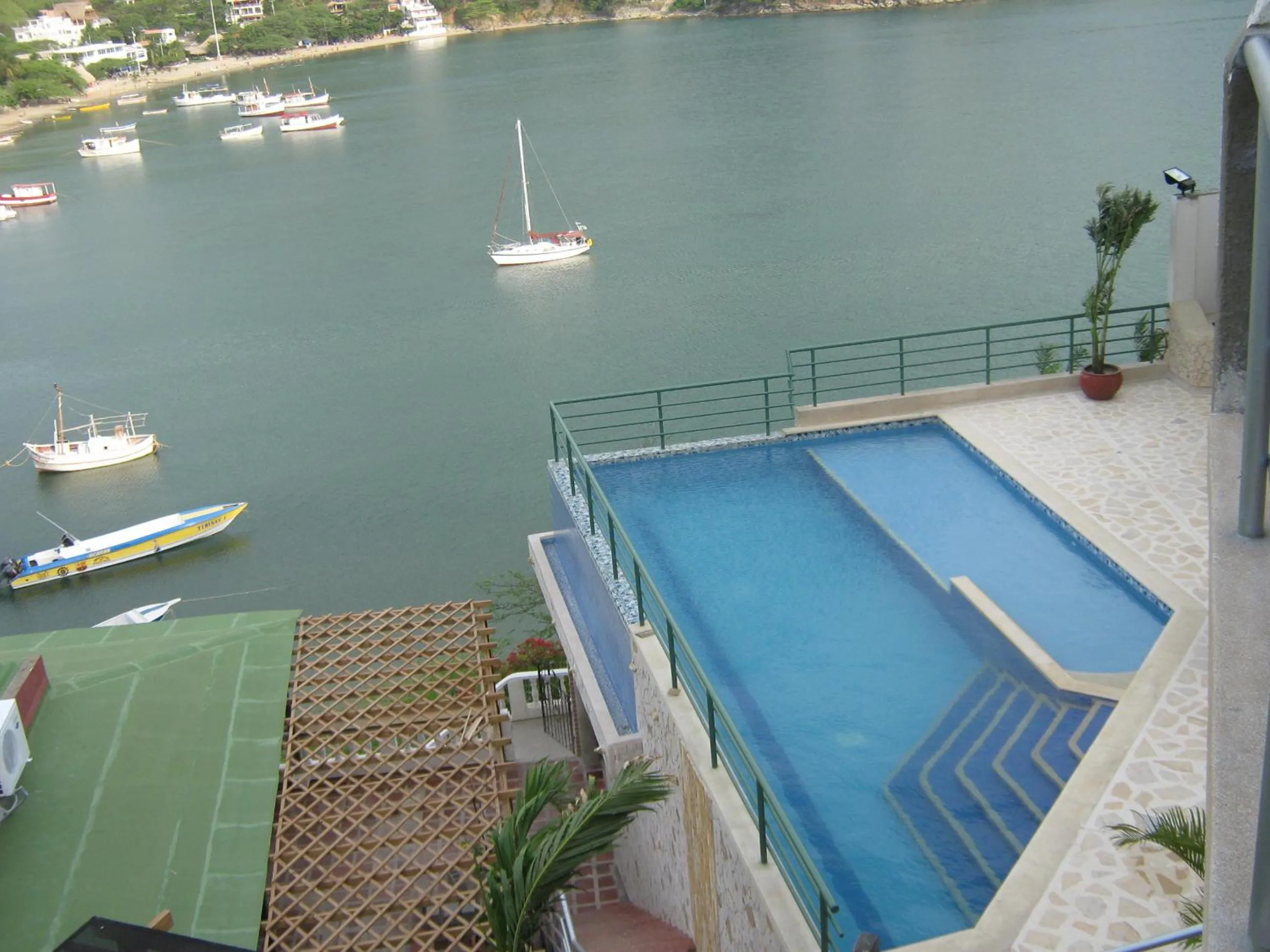 Pool view in Hotel Bahia Taganga