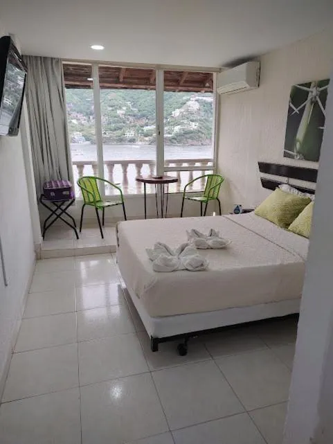 Bed in Hotel Bahia Taganga