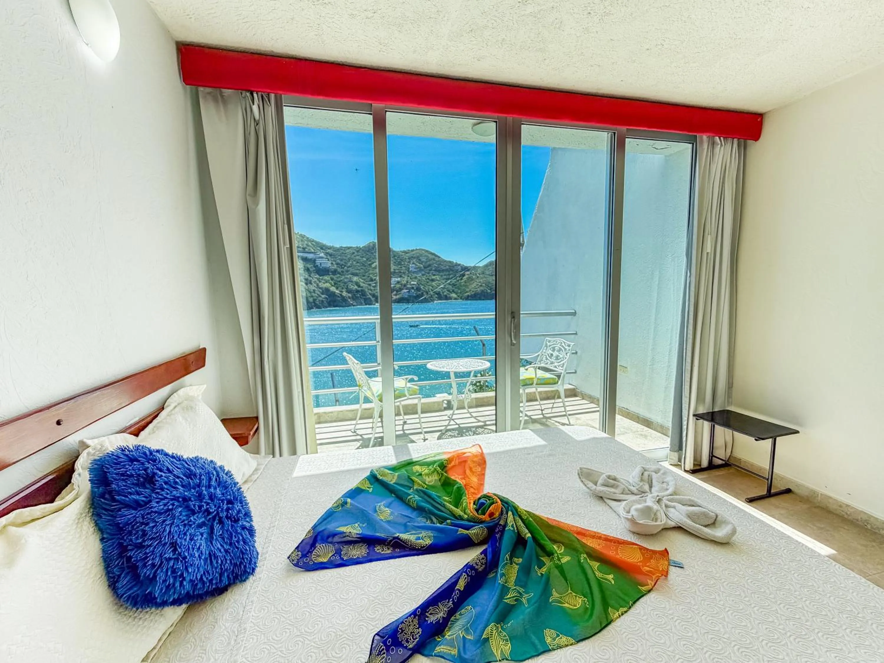 Bedroom, Bed in Hotel Bahia Taganga