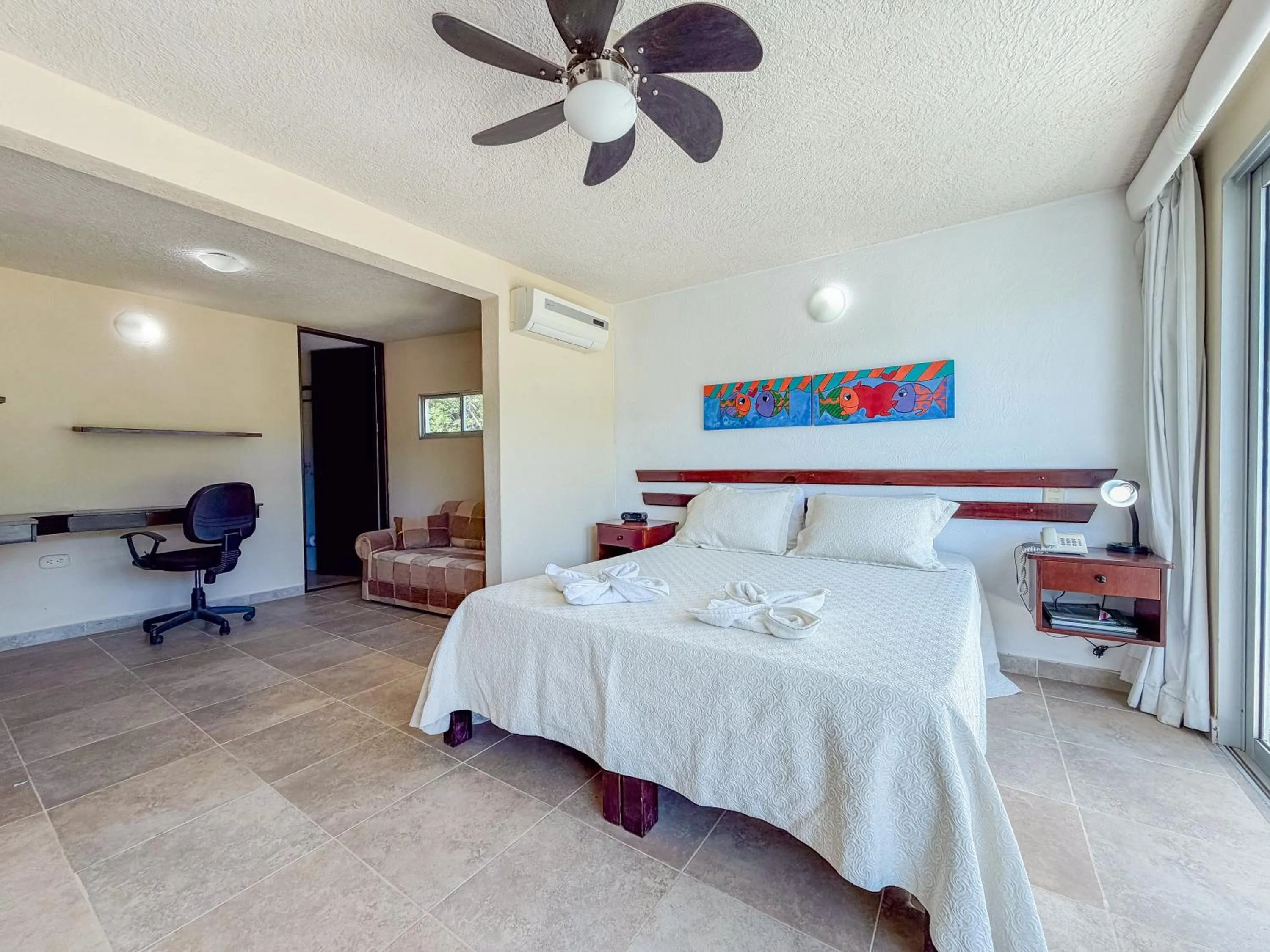 Bedroom, Bed in Hotel Bahia Taganga