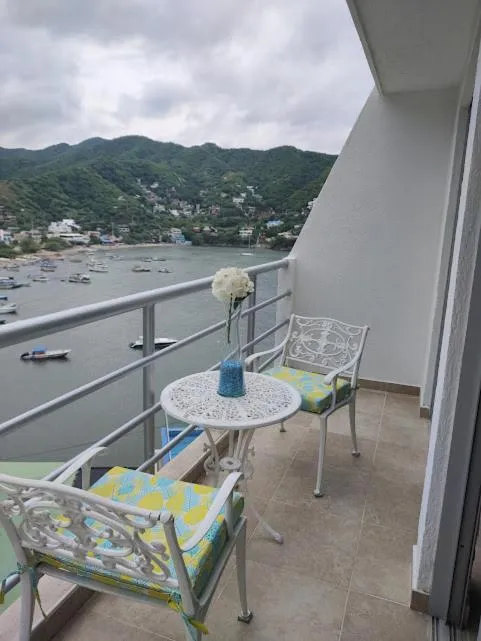 Balcony/Terrace in Hotel Bahia Taganga