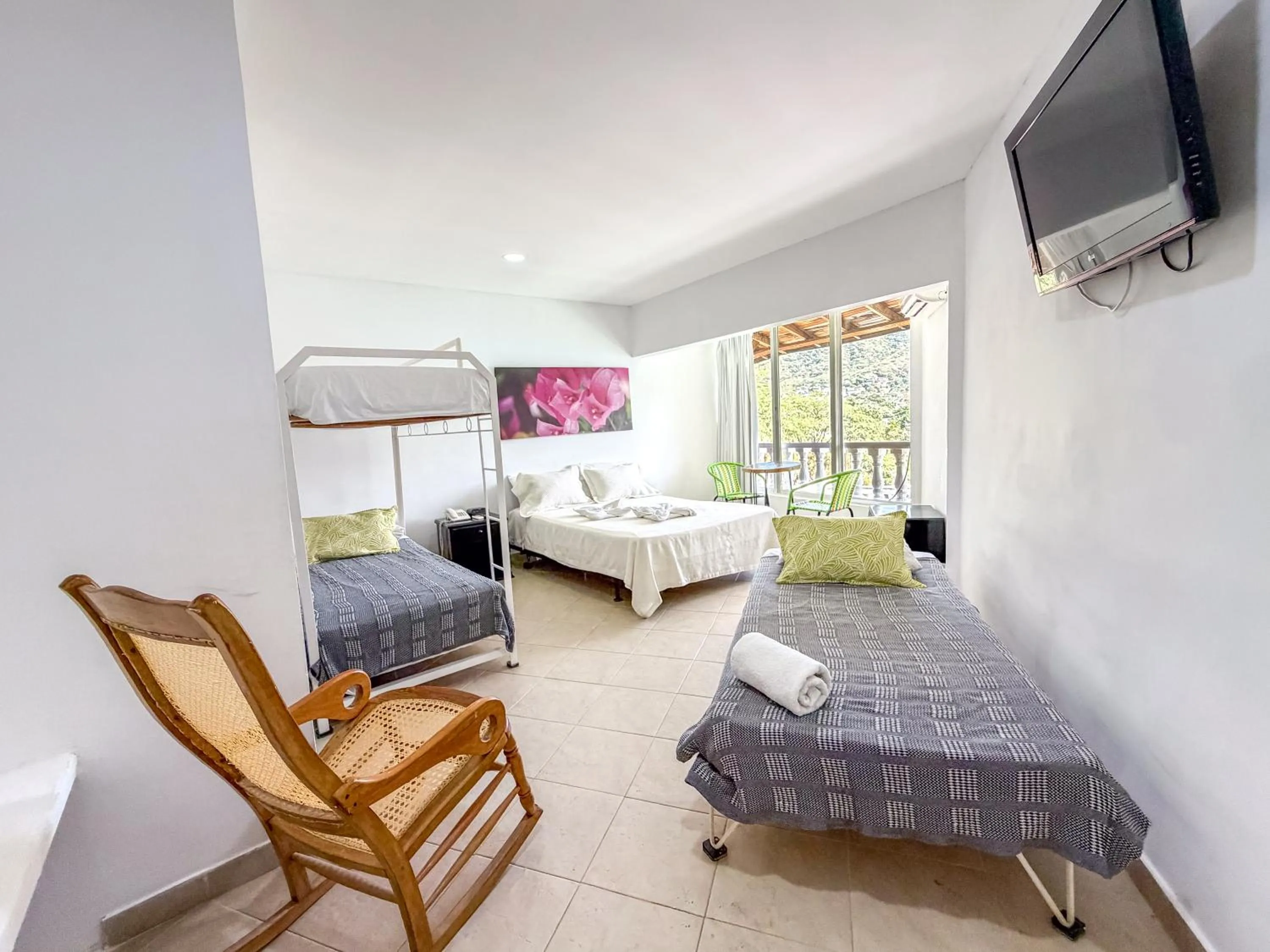 Bedroom, Bed in Hotel Bahia Taganga