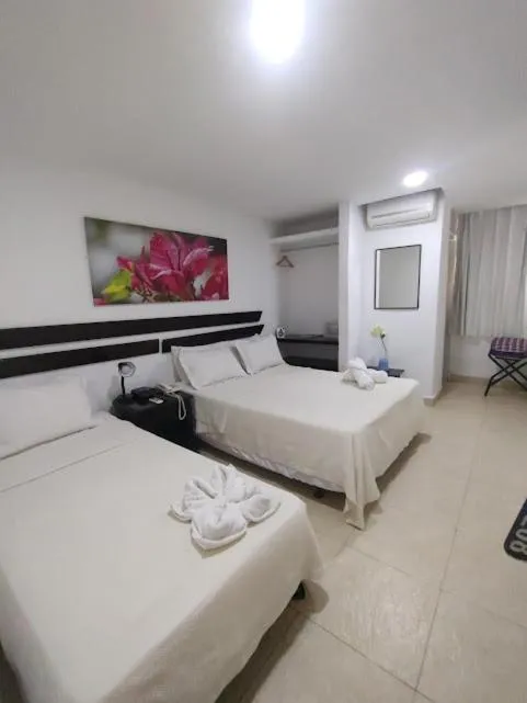 Bed in Hotel Bahia Taganga