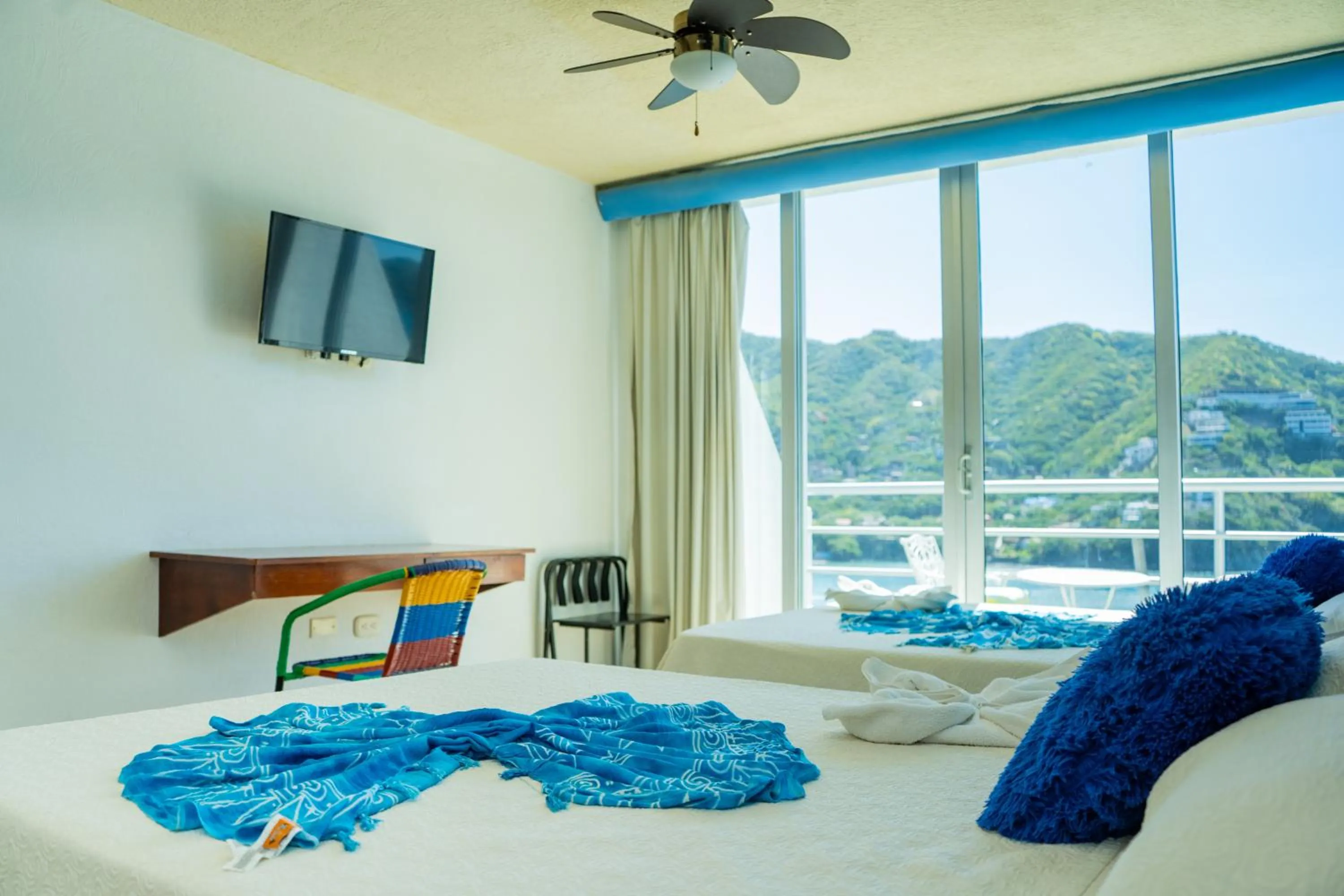 Bedroom, Bed in Hotel Bahia Taganga