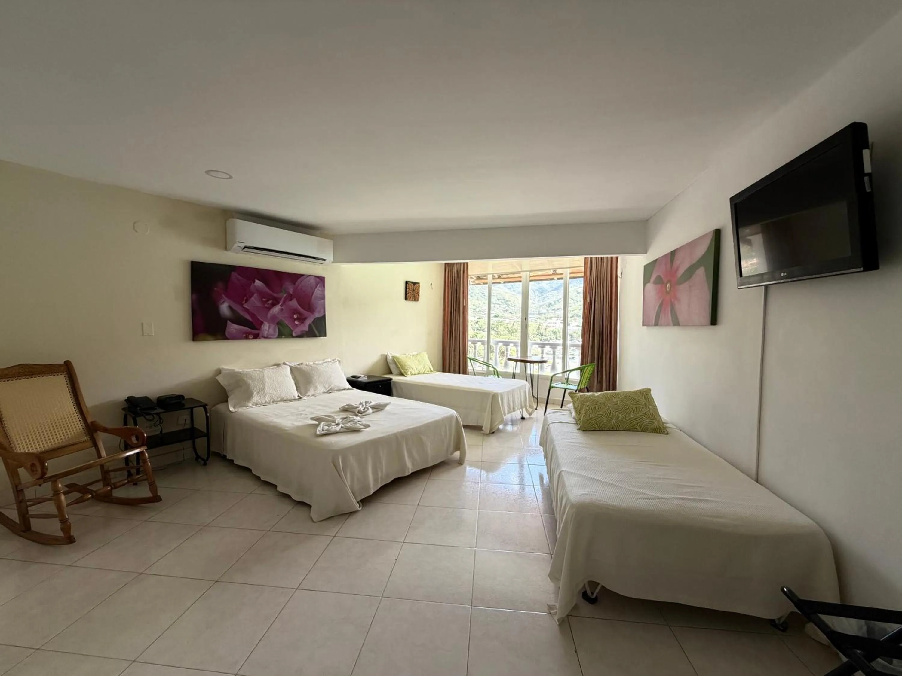 Bedroom, Bed in Hotel Bahia Taganga