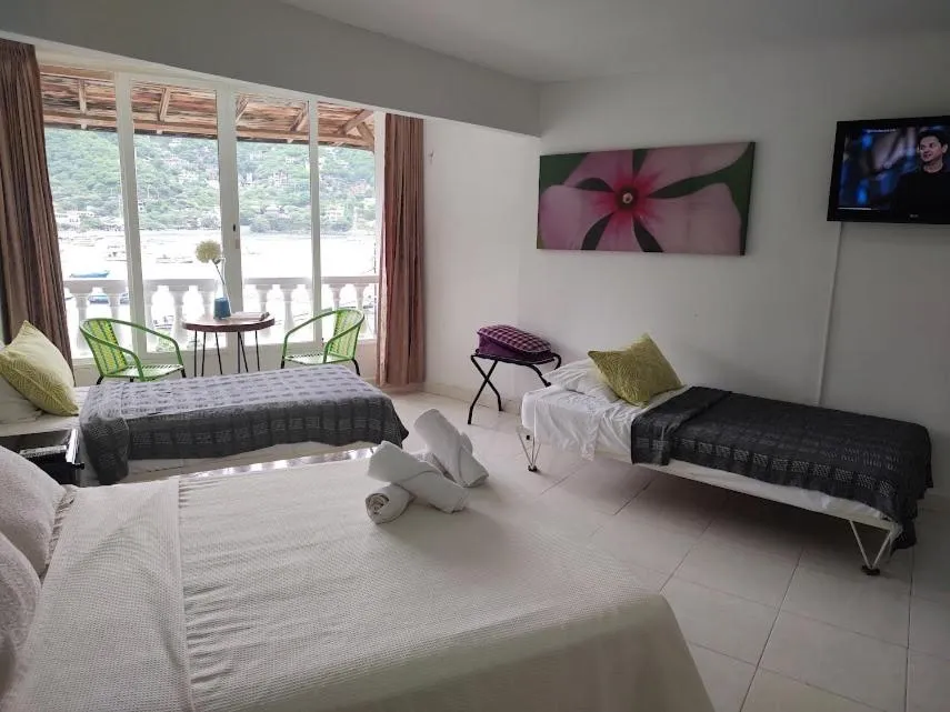 Bed in Hotel Bahia Taganga