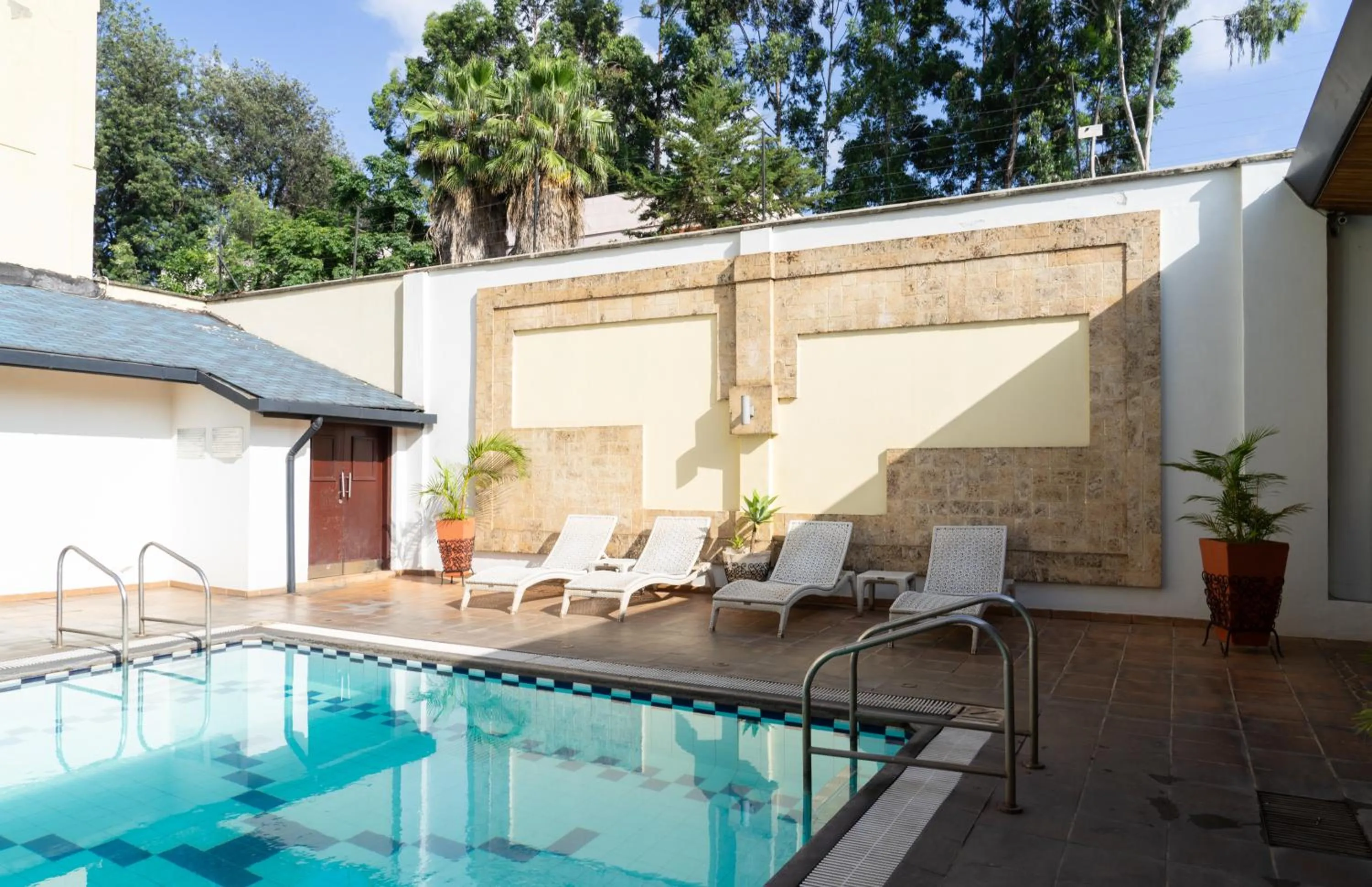 Pool view in The Heron By Sarovar Portico India