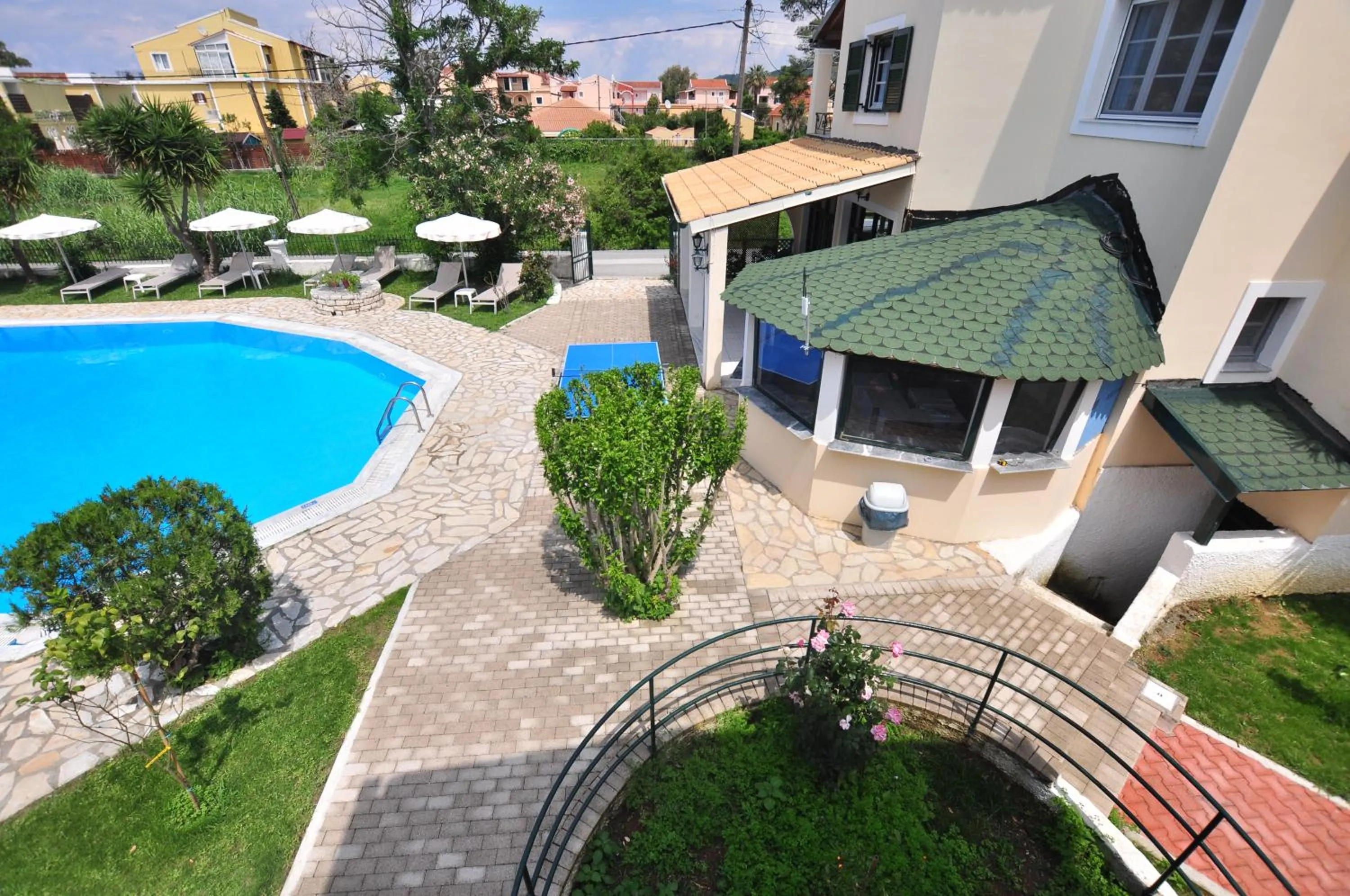 Pool view in Acharavi Garden