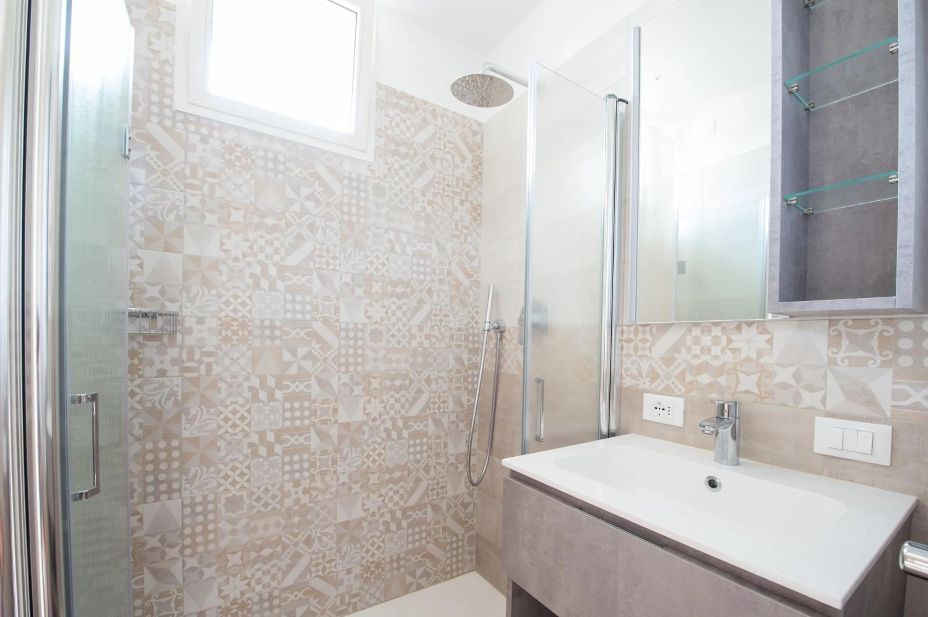 Shower in Hotel Germania