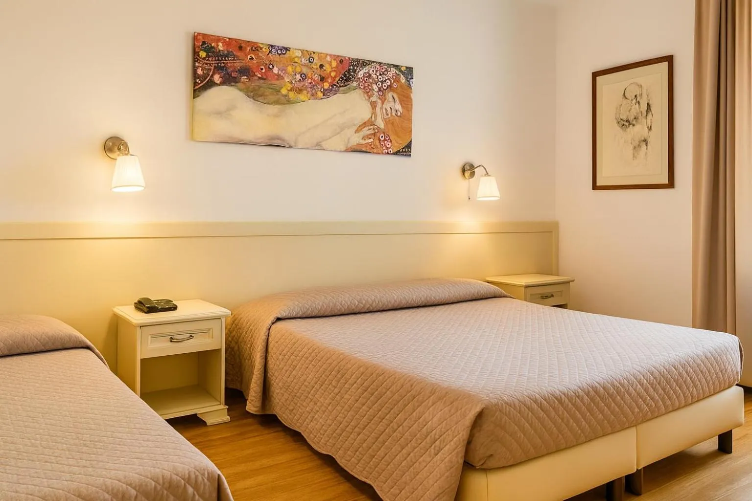 Bed in Hotel Ariston