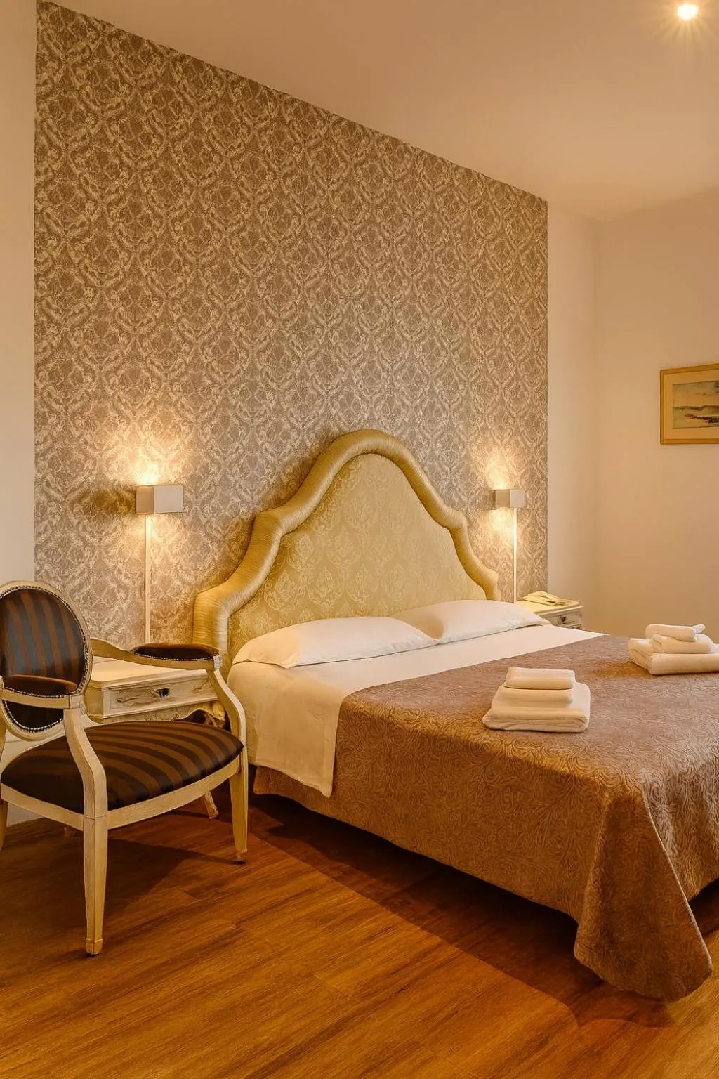 Bed in Hotel Ariston