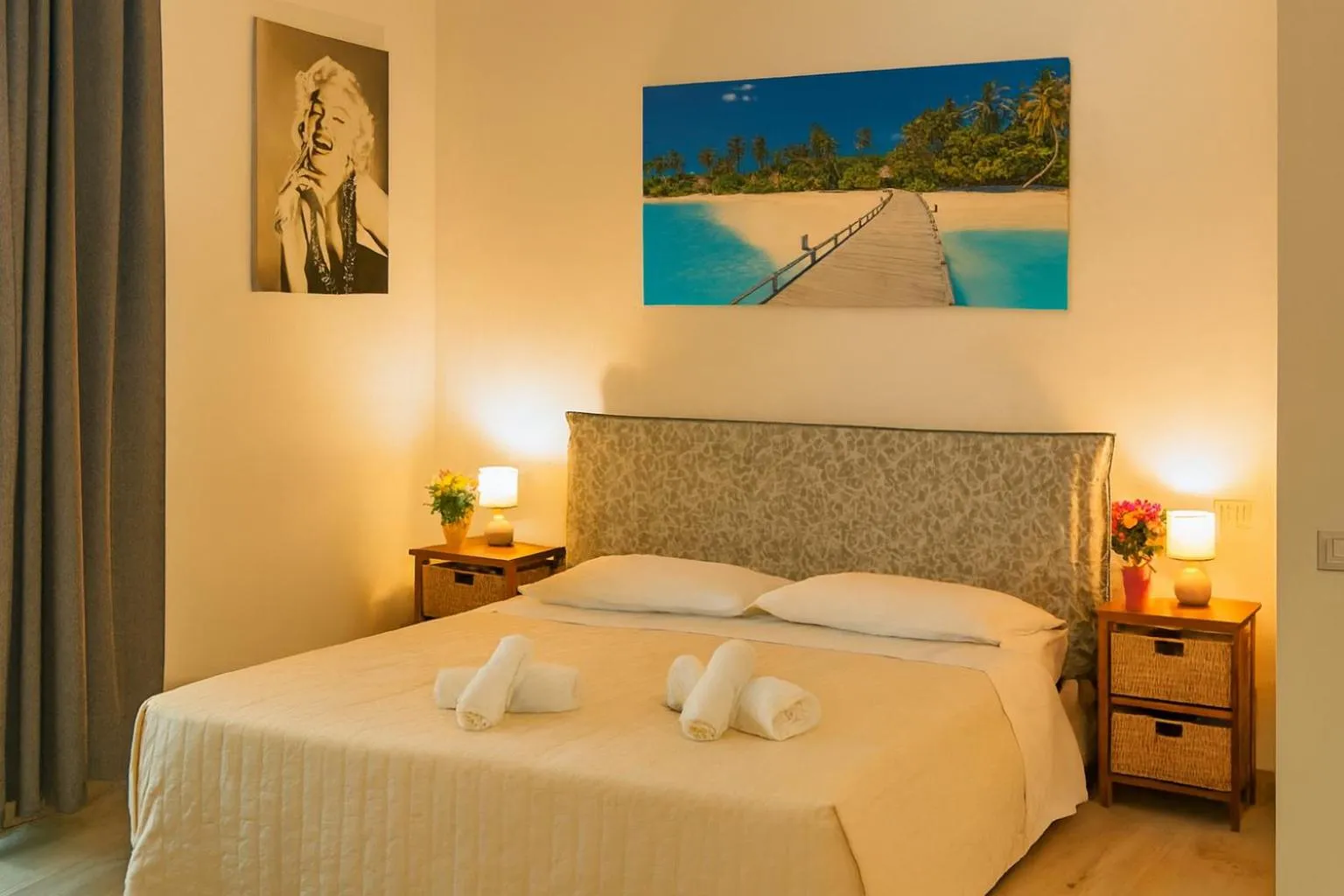 Bed in Hotel Ariston