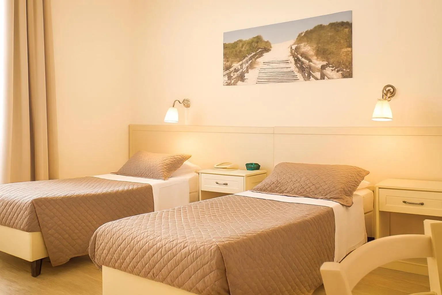 Bed in Hotel Ariston