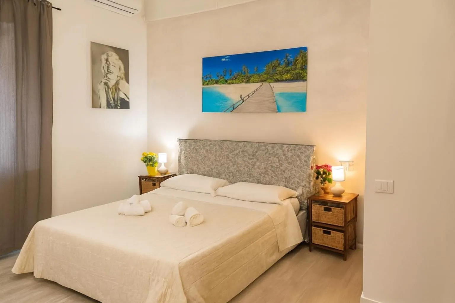 Bed in Hotel Ariston