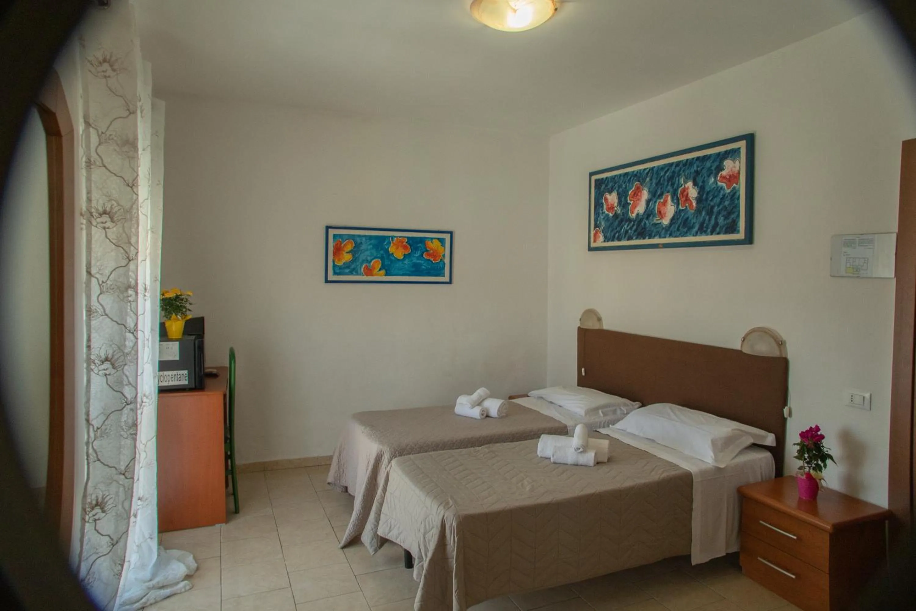 Bed in Hotel Ariston