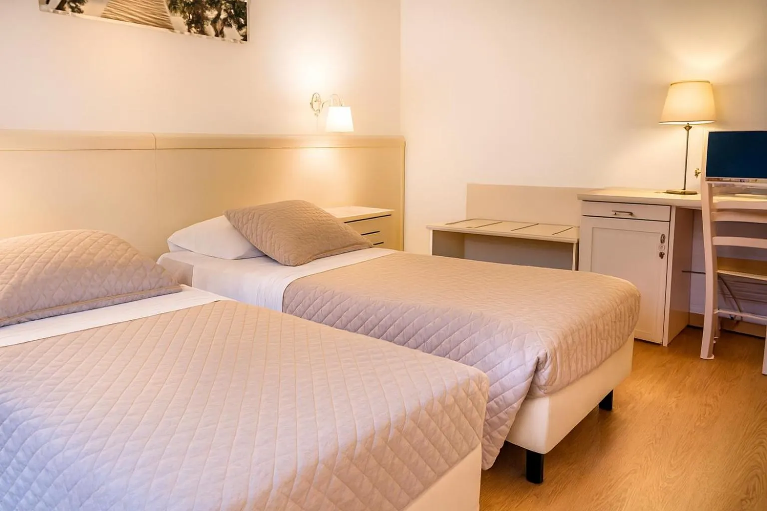 Bed in Hotel Ariston