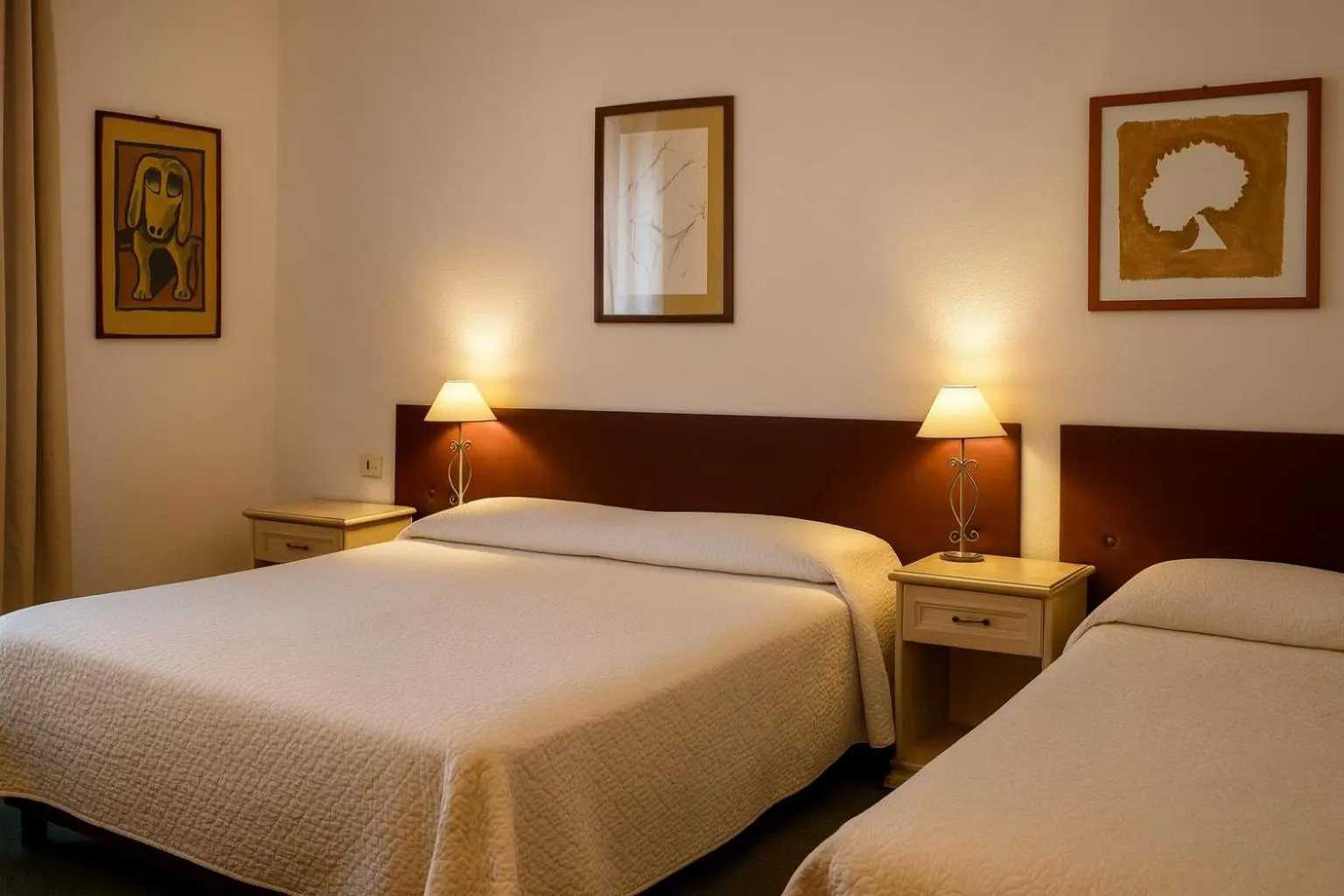 Bed in Hotel Ariston