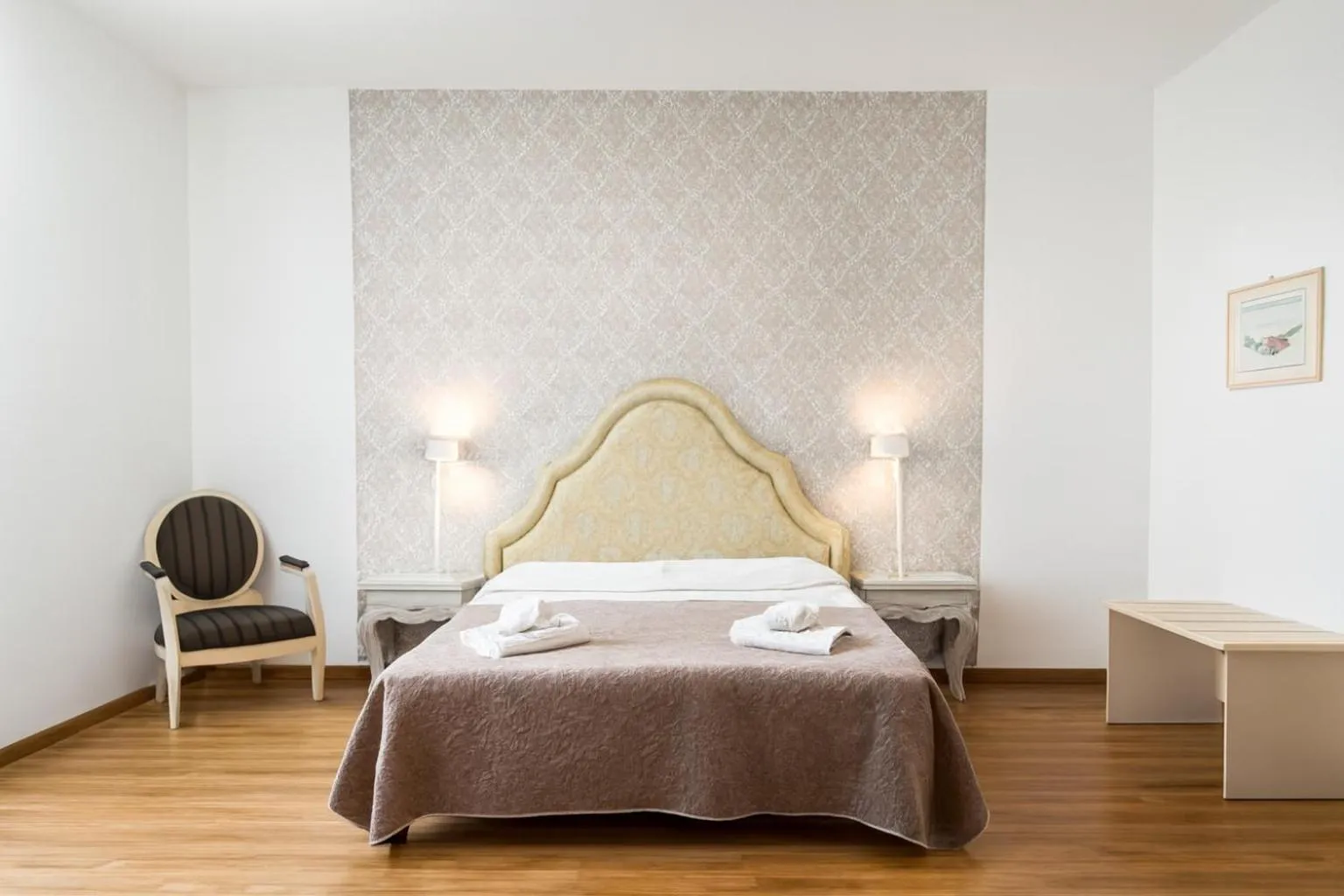 Bed in Hotel Ariston