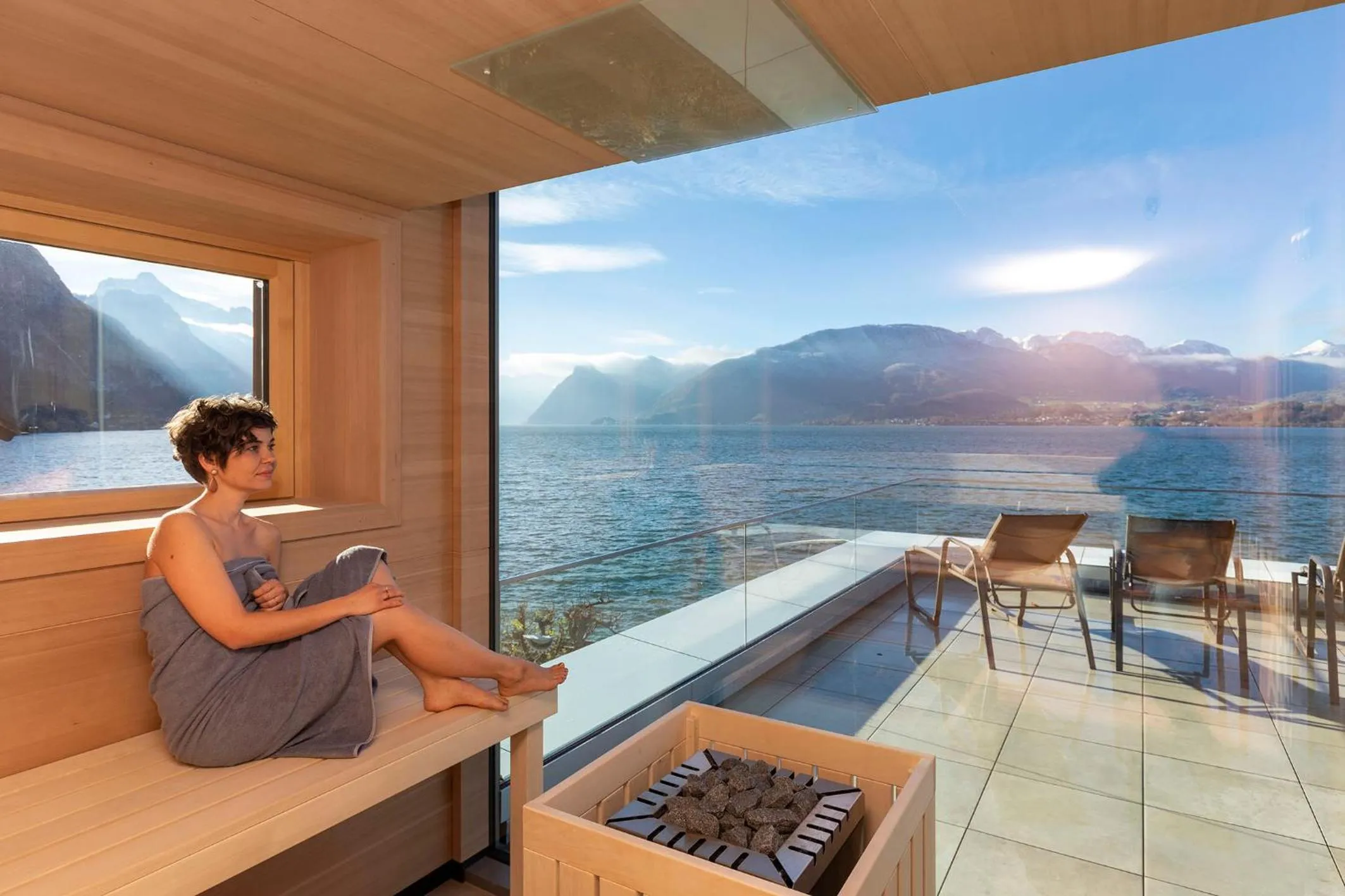 Sauna in Seegasthof Hois'n Wirt - Hotel mit Wellnessbereich