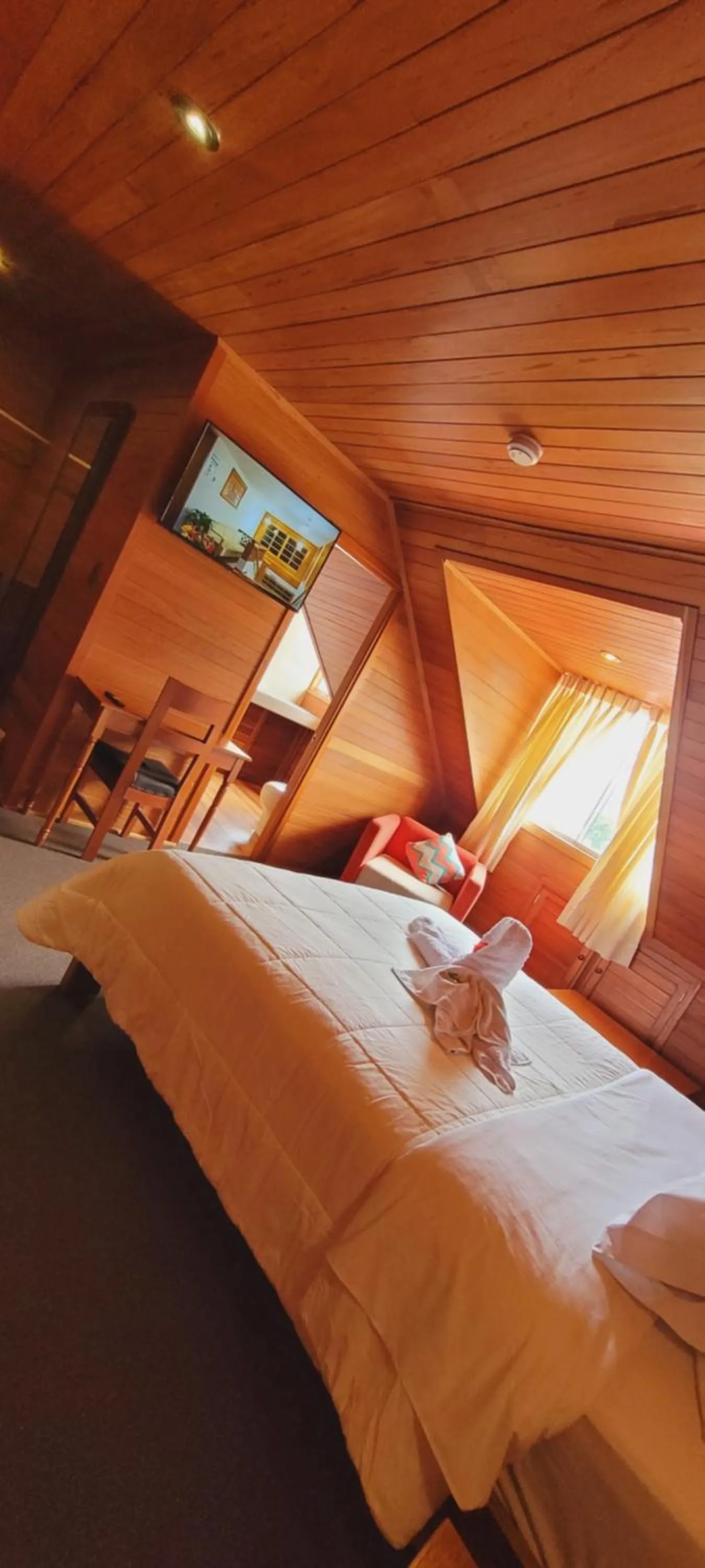 Bed in Hotel Heidinger