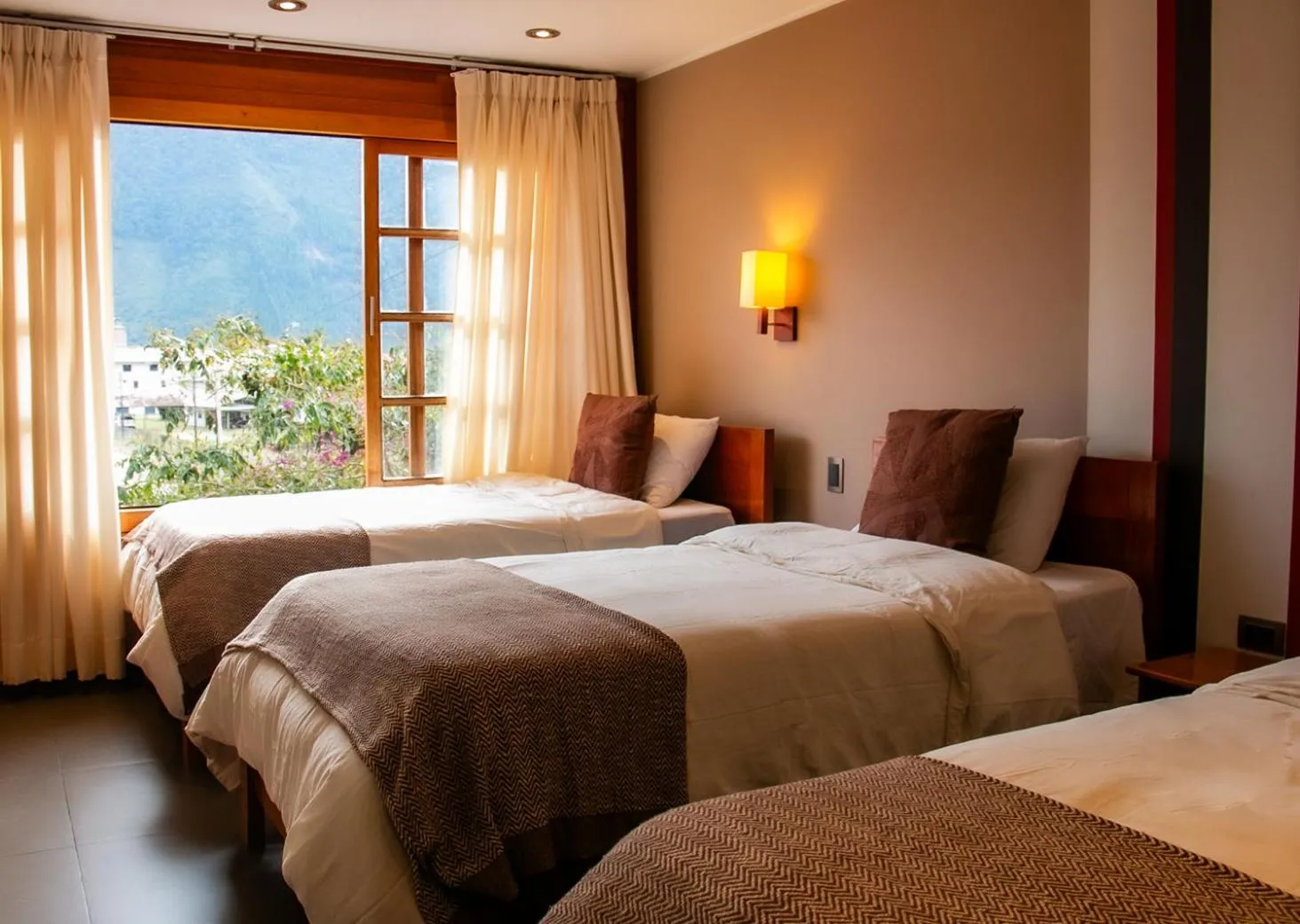 Bed in Hotel Heidinger