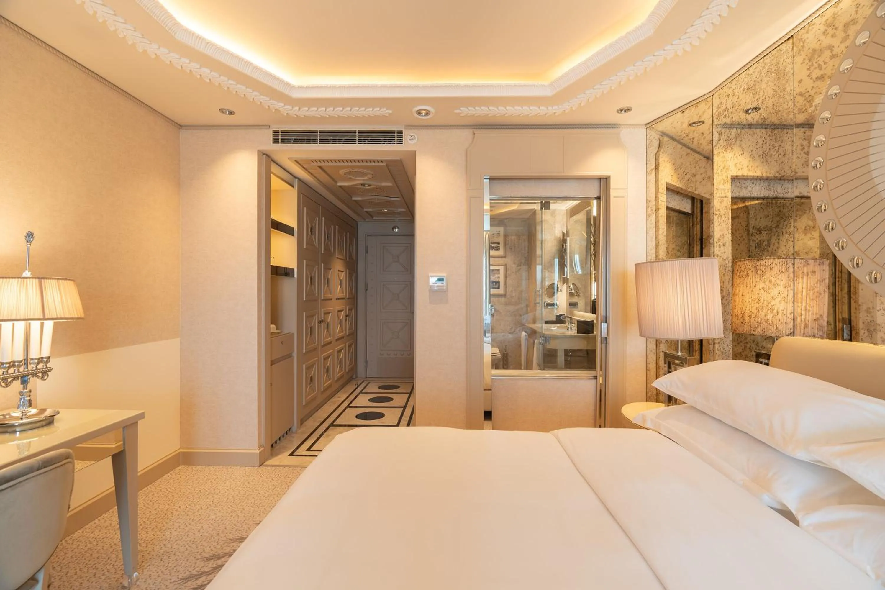 Bed in Wyndham Grand Istanbul Kalamış Marina Hotel