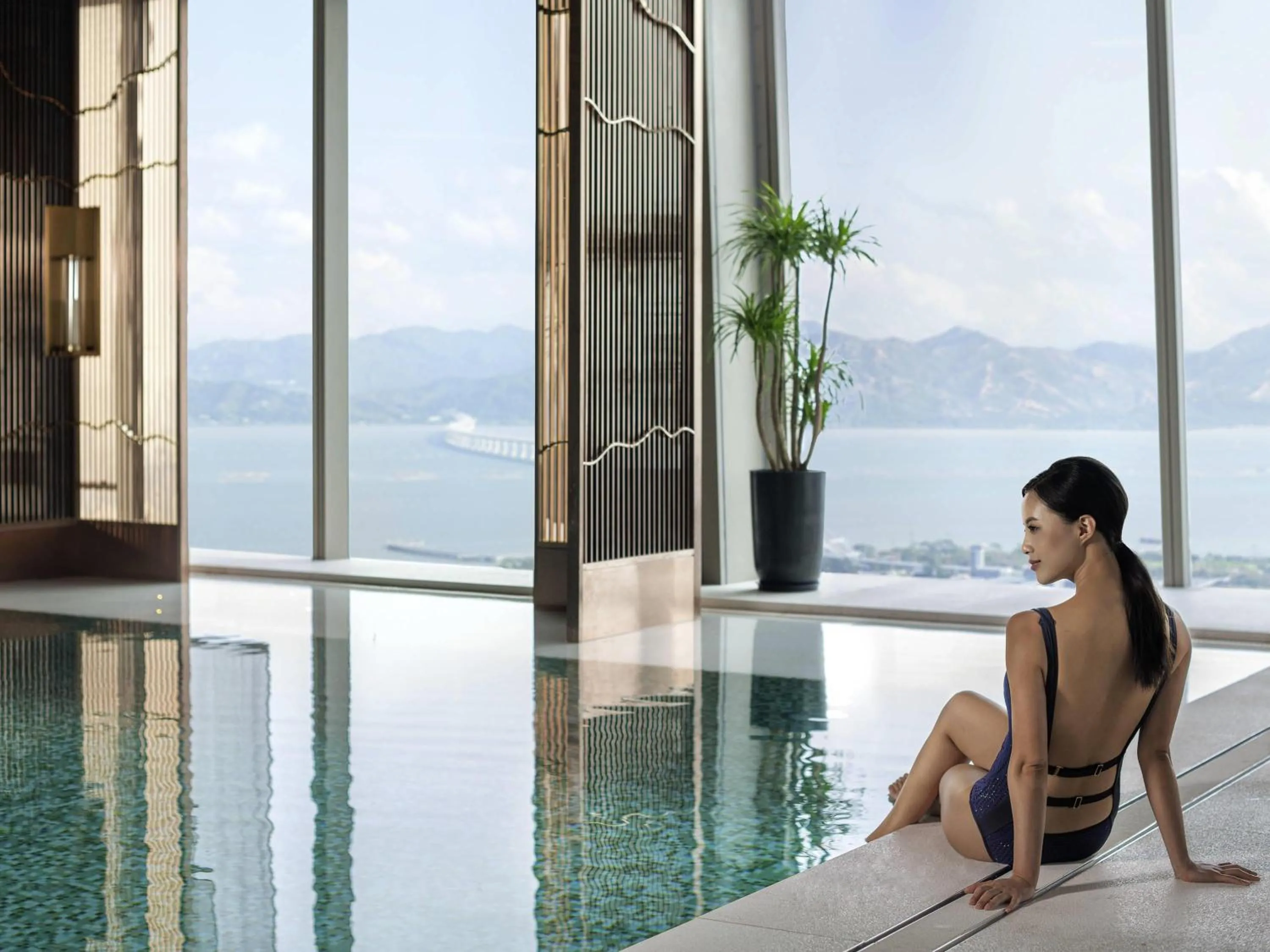 Pool view in Raffles Shenzhen