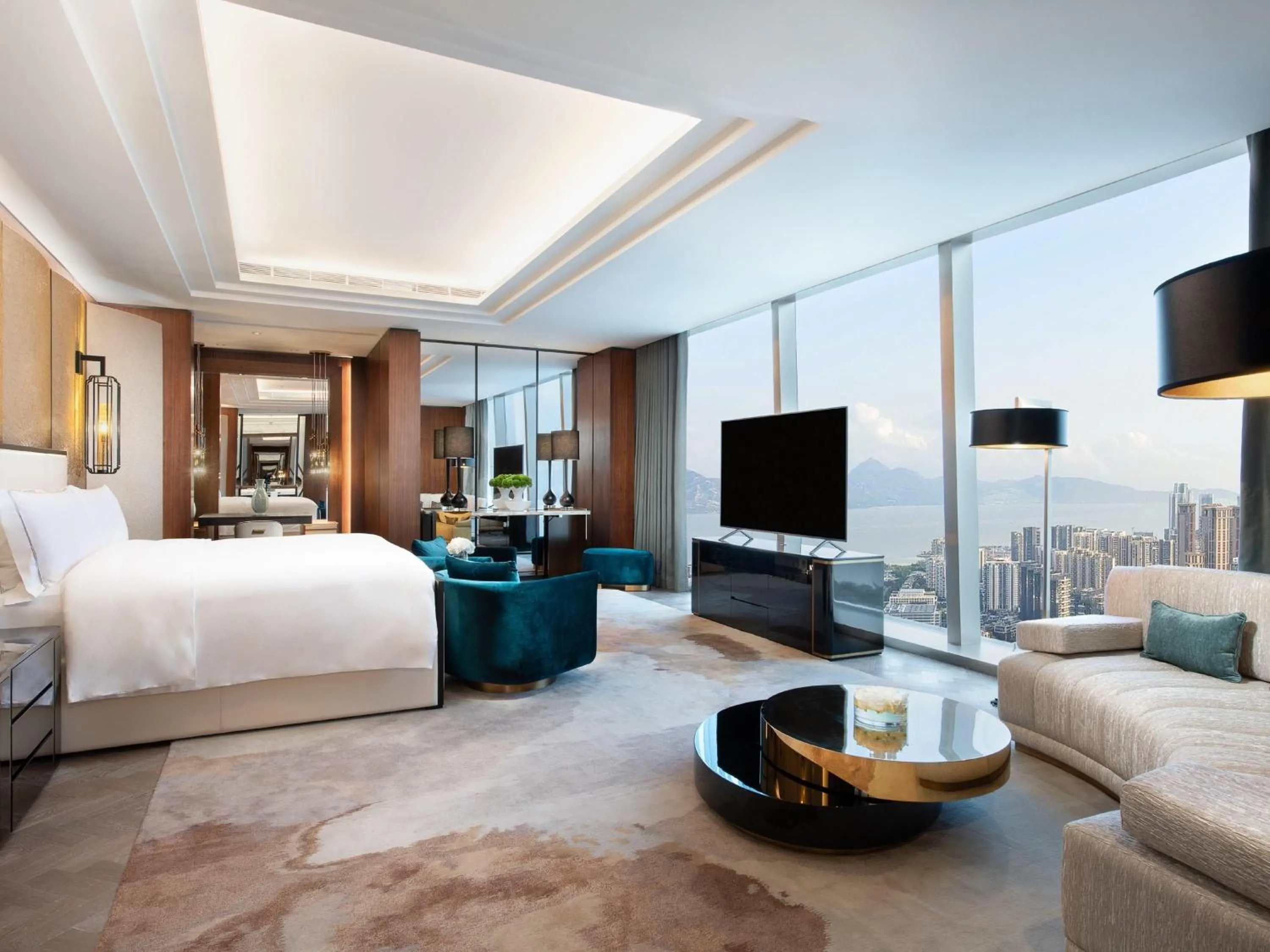 Bedroom, Bed in Raffles Shenzhen