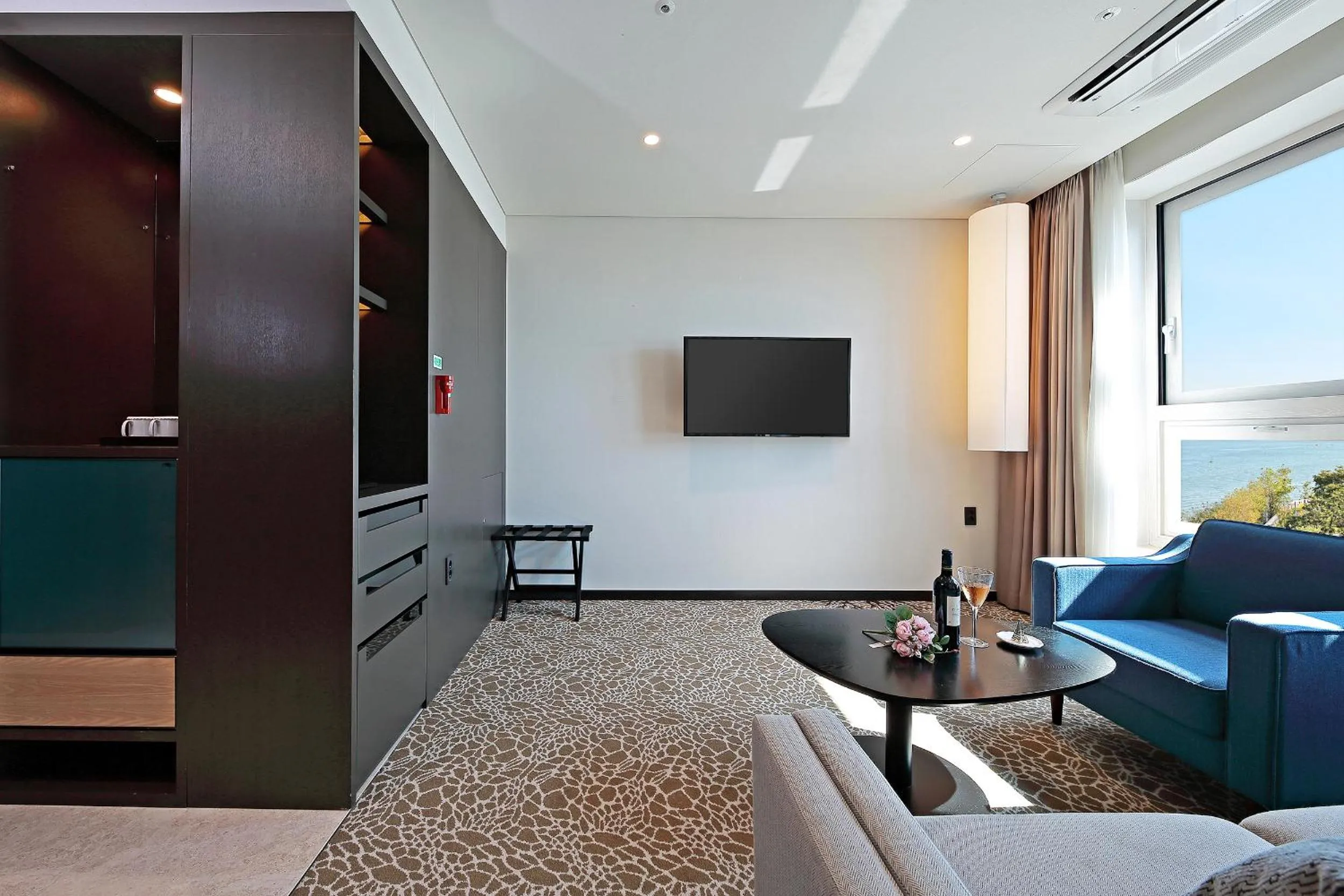 Bed in Airsky Hotel Incheon