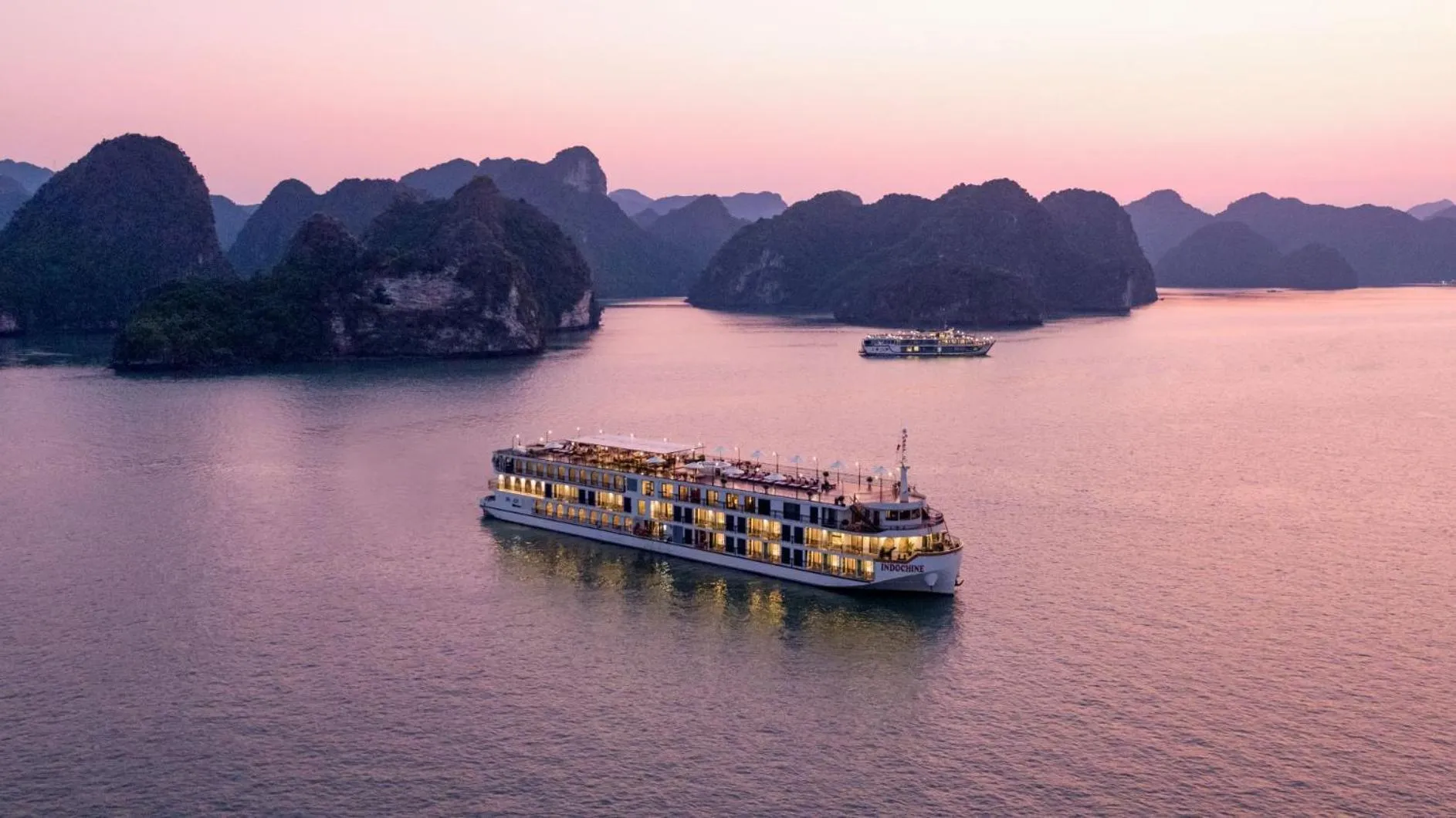 Natural landscape in Indochine Cruise Lan Ha Bay