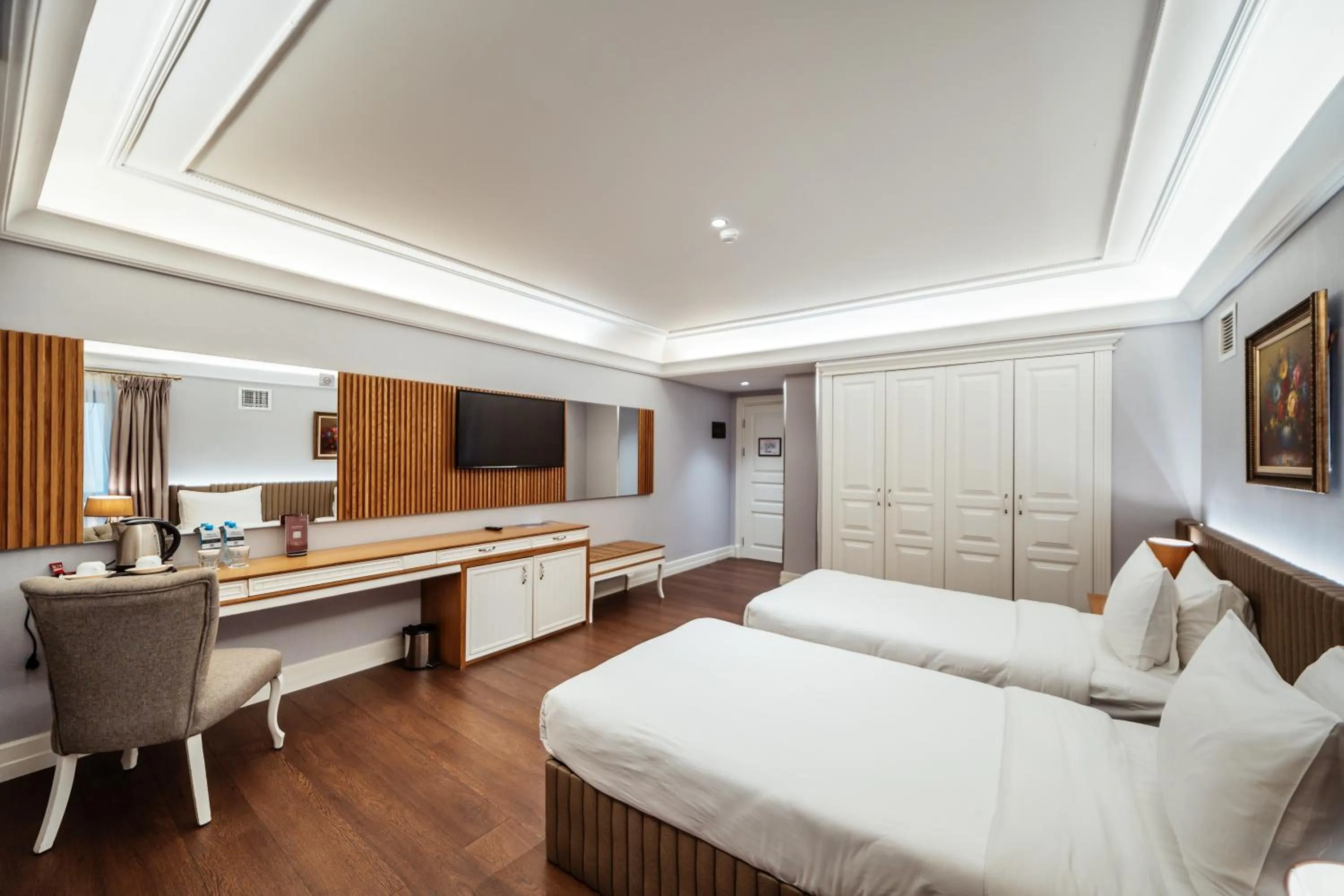 Bed in Theatrum Hotel Baku