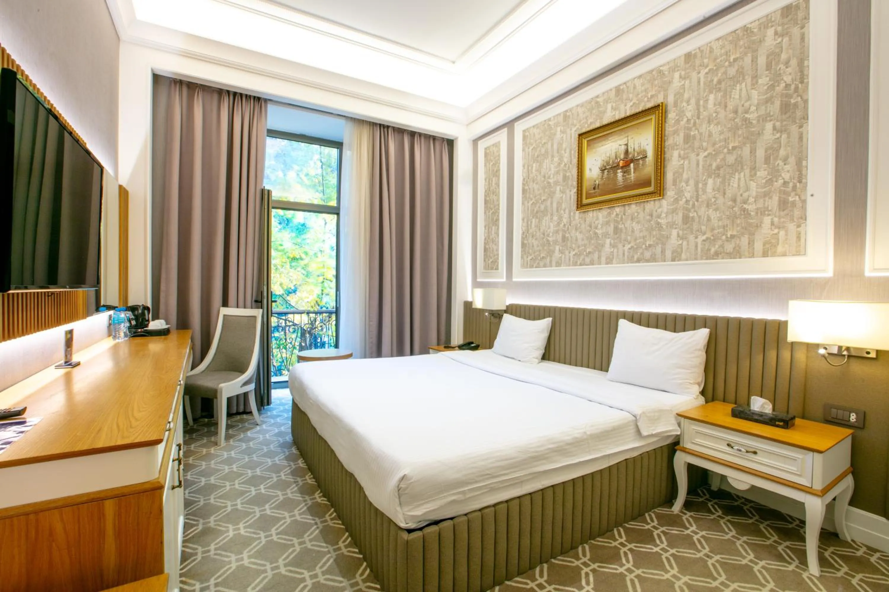 Bed in Theatrum Hotel Baku