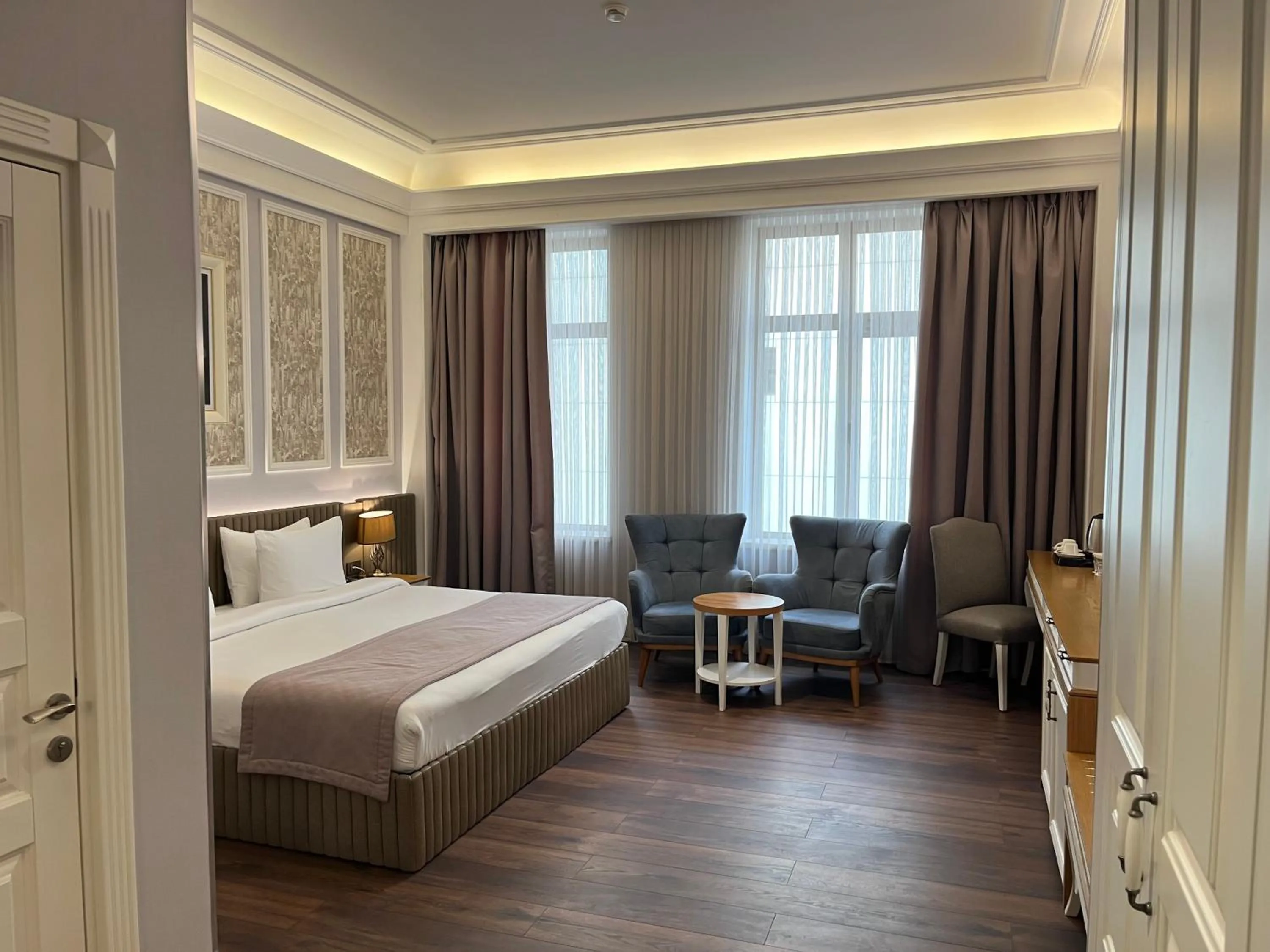 Bed in Theatrum Hotel Baku