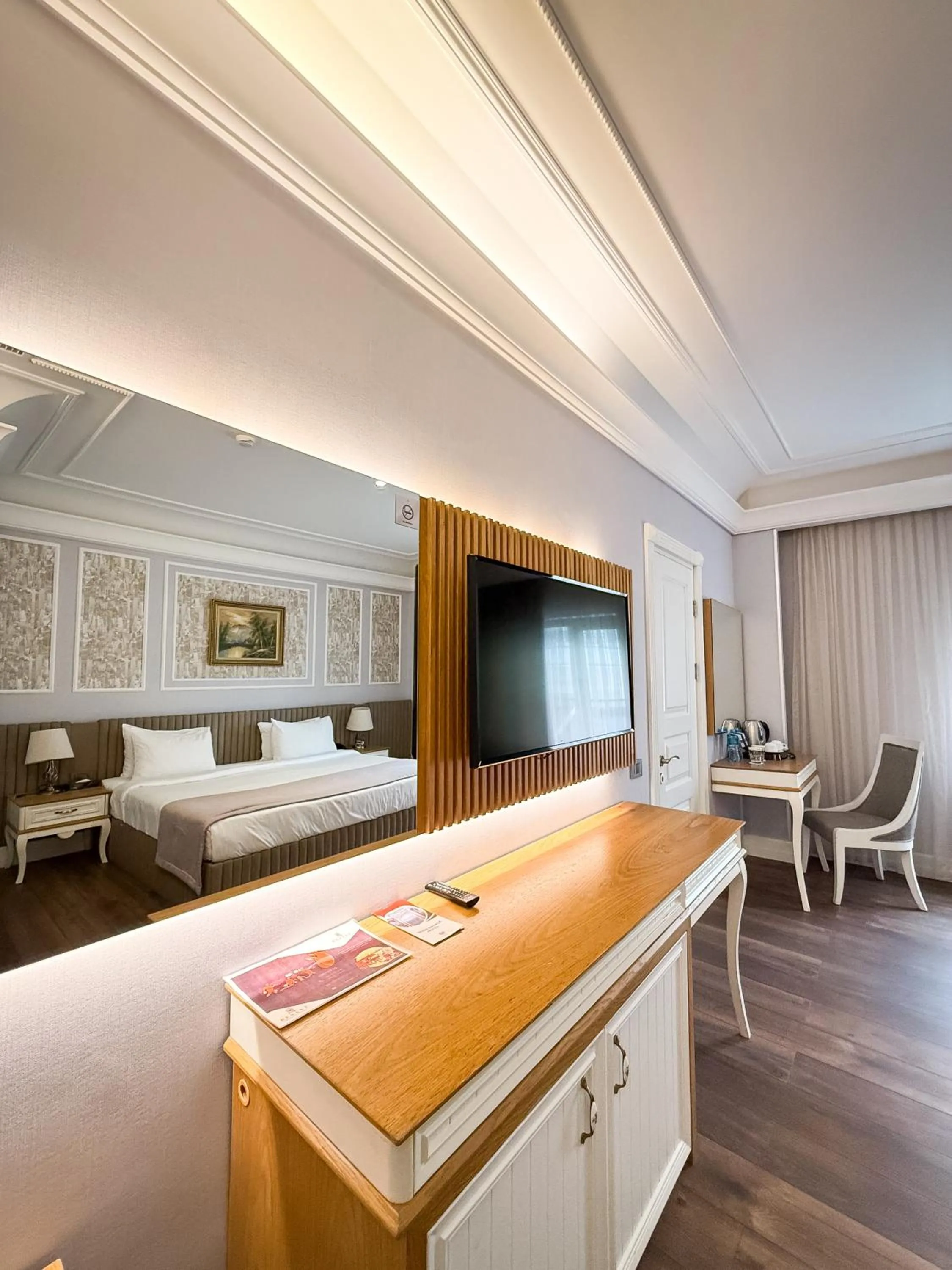 Bed in Theatrum Hotel Baku