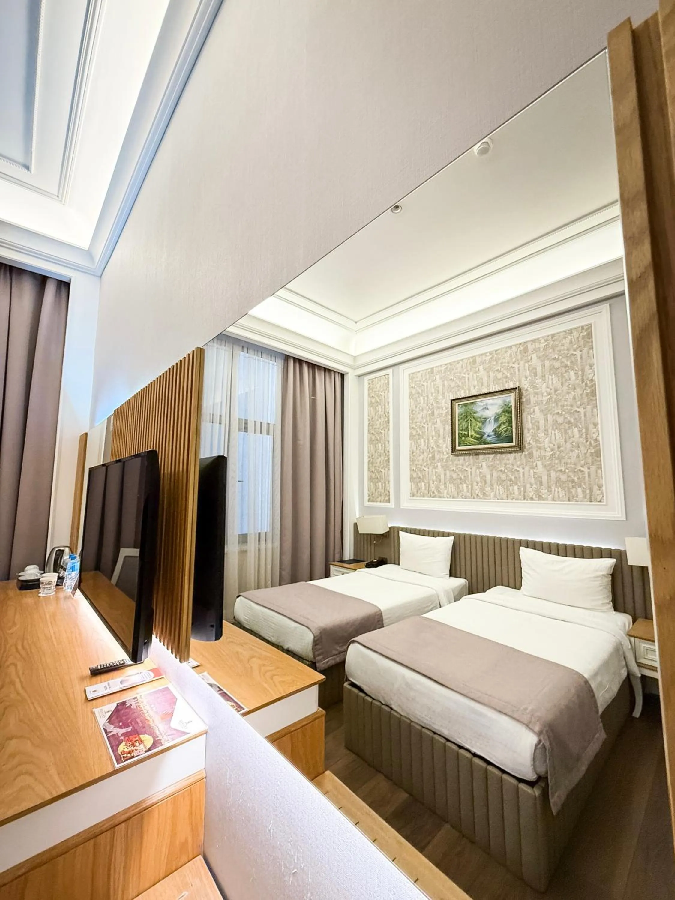 Bed in Theatrum Hotel Baku