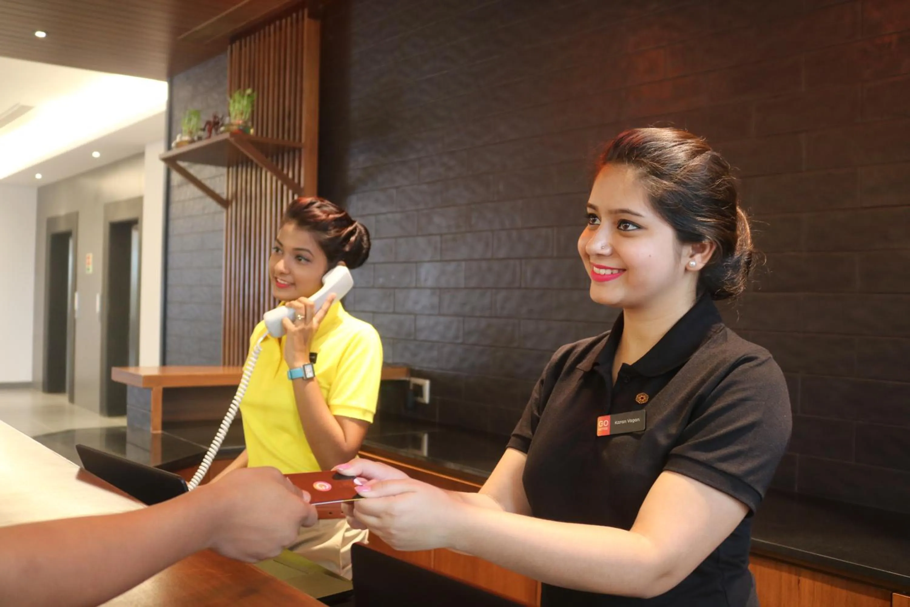 Staff in Ginger Sanand