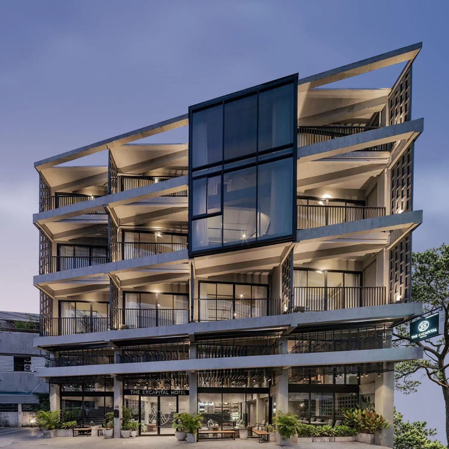 Property building in Palette The Ex Capital Hotel Bangkok