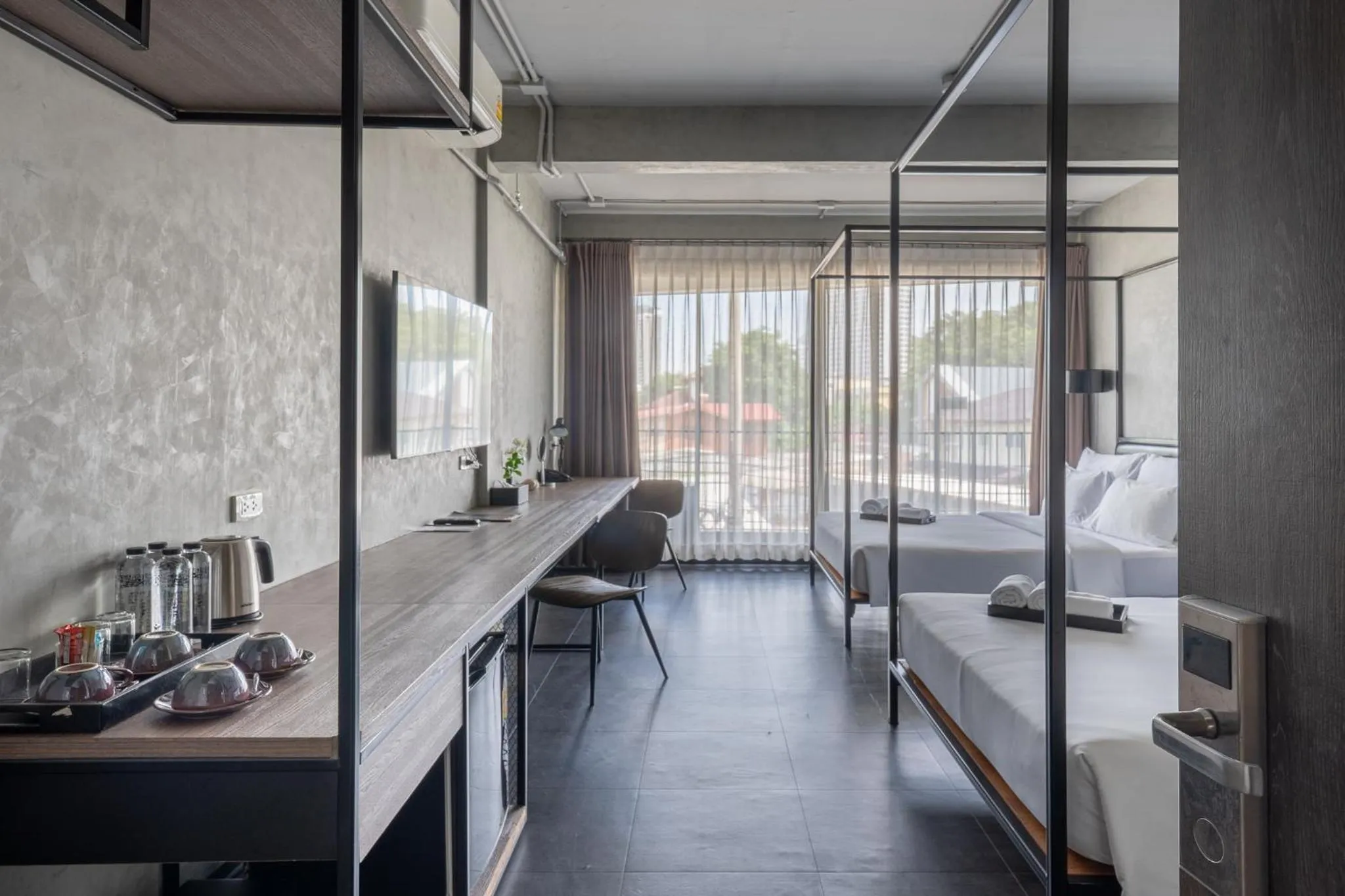 Bedroom, Bed in Palette The Ex Capital Hotel Bangkok