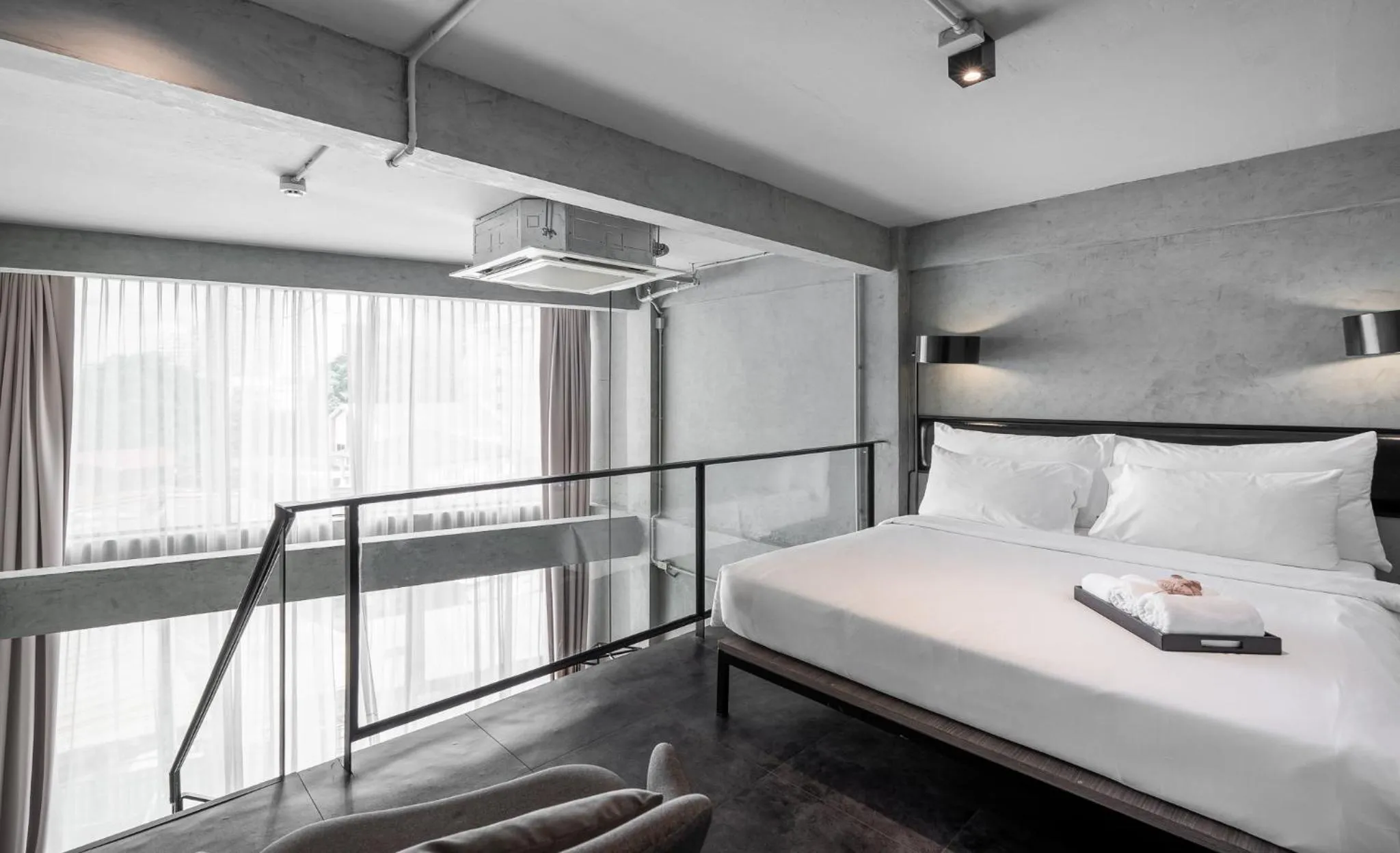 Bedroom, Bed in Palette The Ex Capital Hotel Bangkok