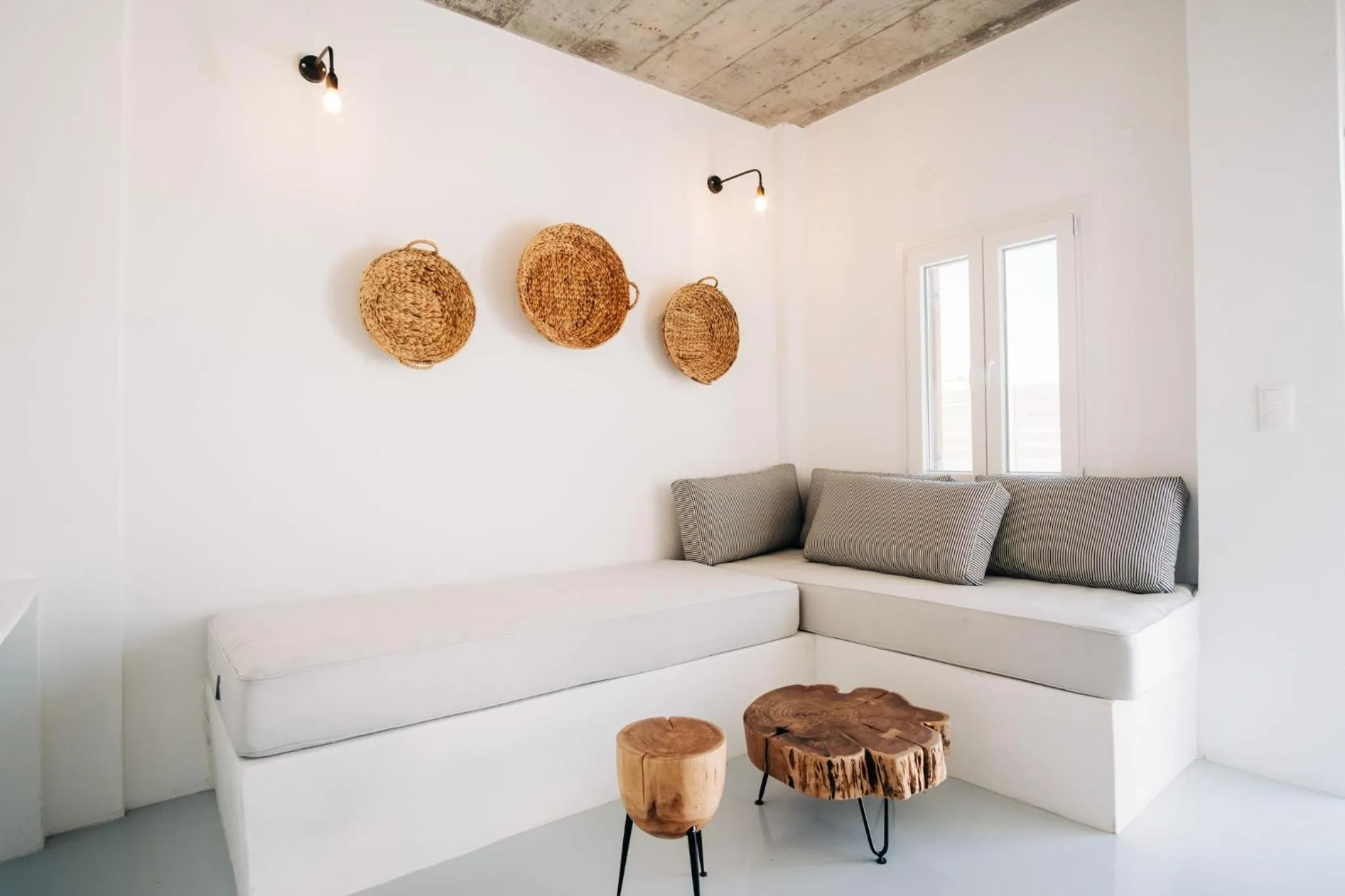 Seating area in Mesanto Luxury Suites