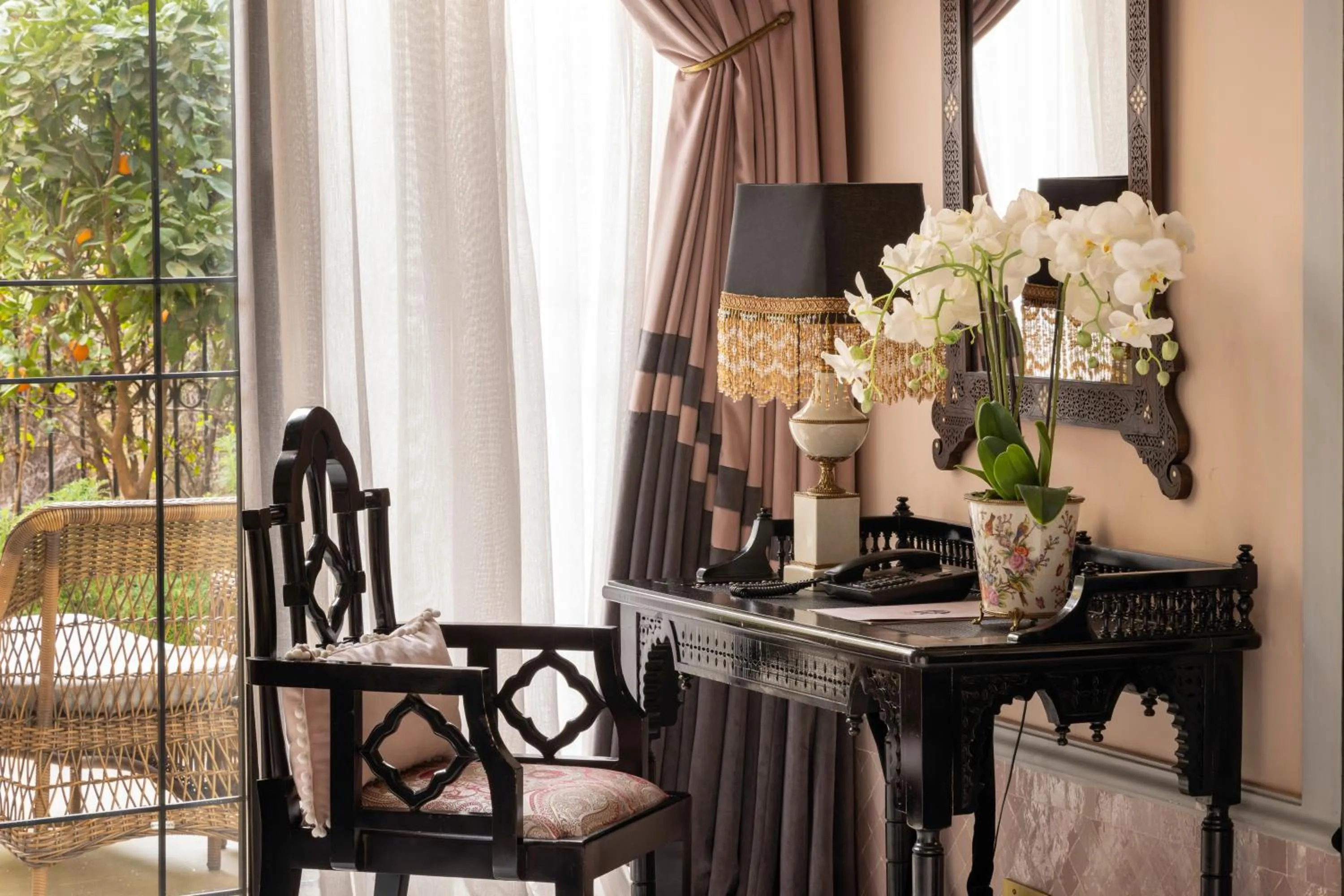 Seating area in Palais Ronsard Relais & Chateaux