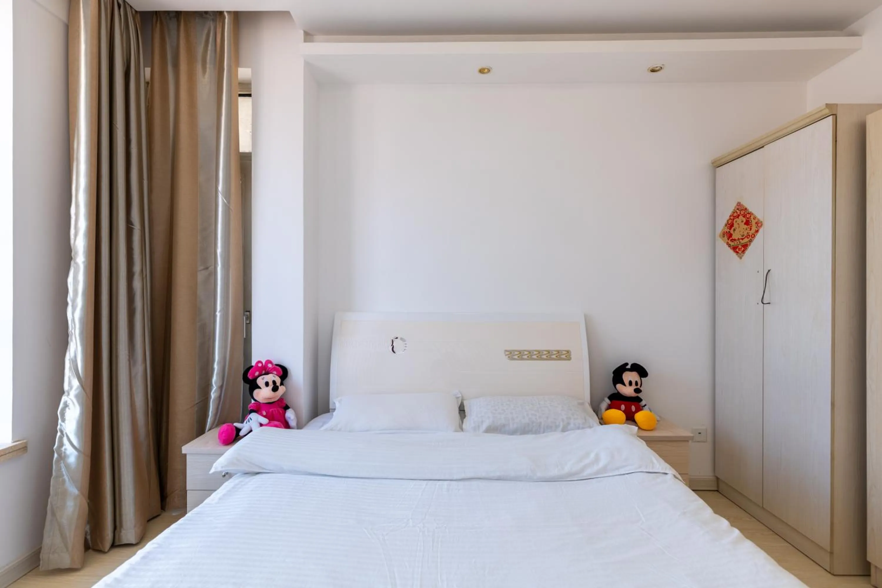 bunk bed, Bed in Dalian Xiuzhu Mansion Apartment