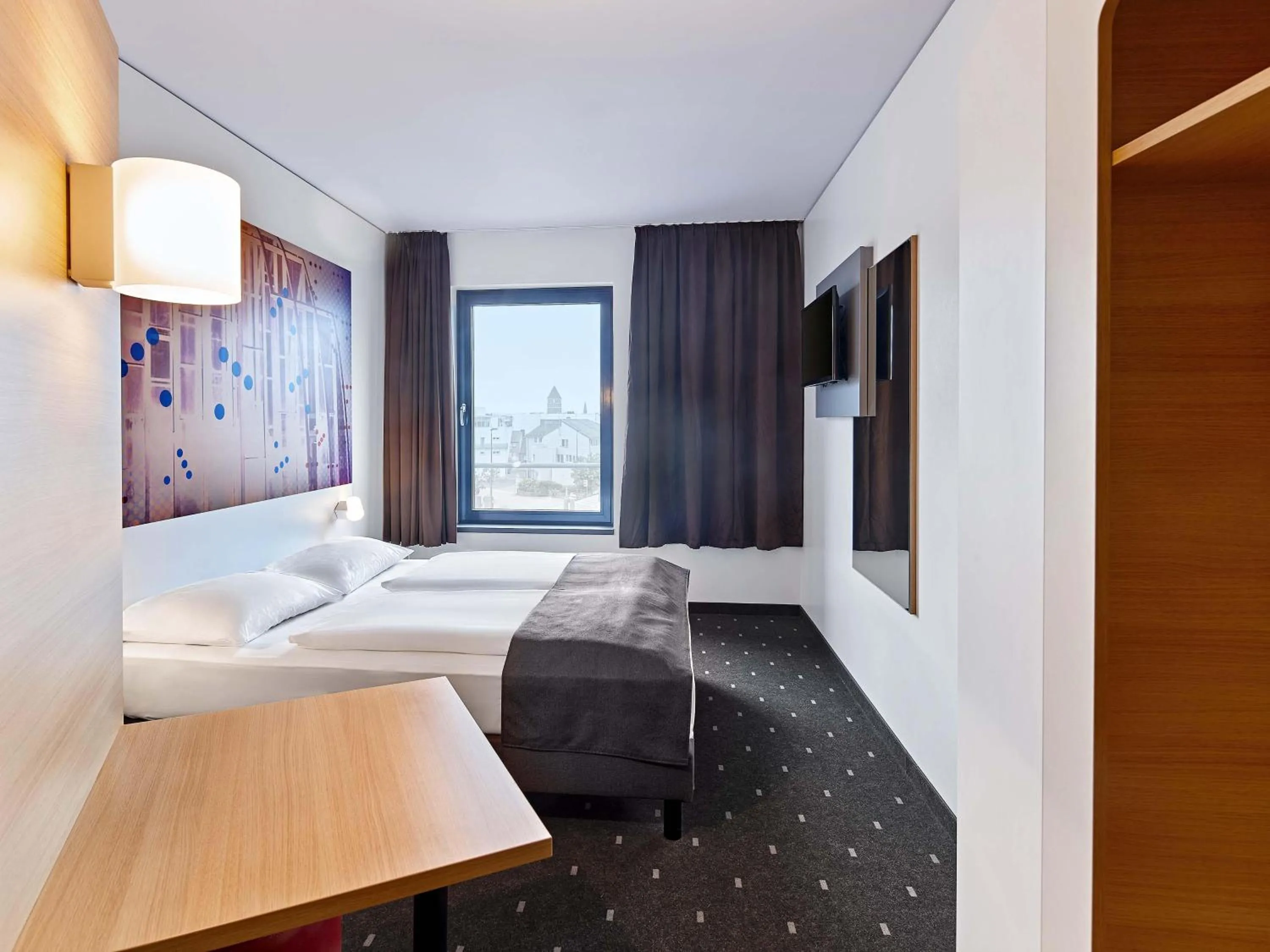 Photo of the whole room, Bed in B&B Hotel Köln-Troisdorf