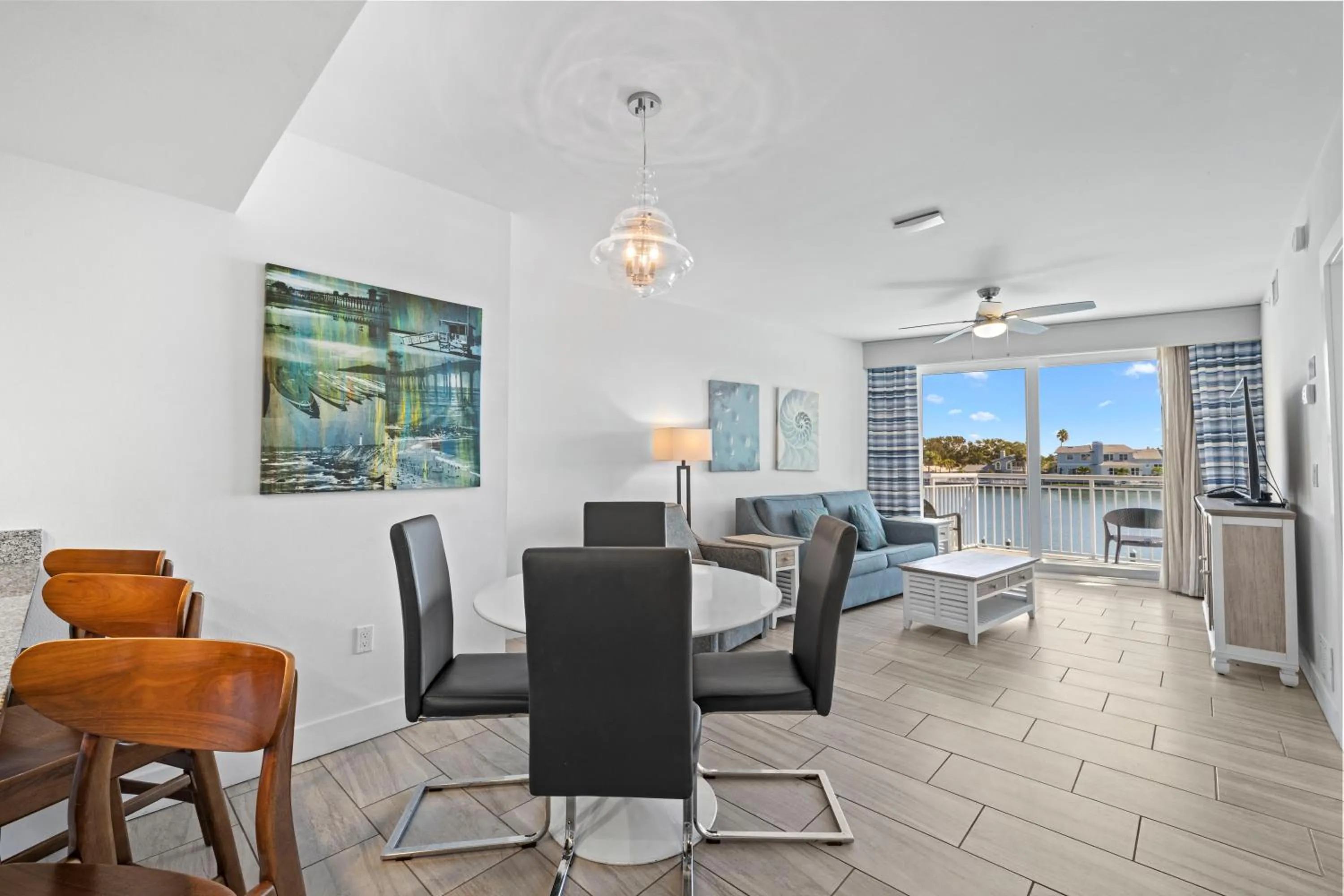 Living room in Provident Oceana Beachfront Suites