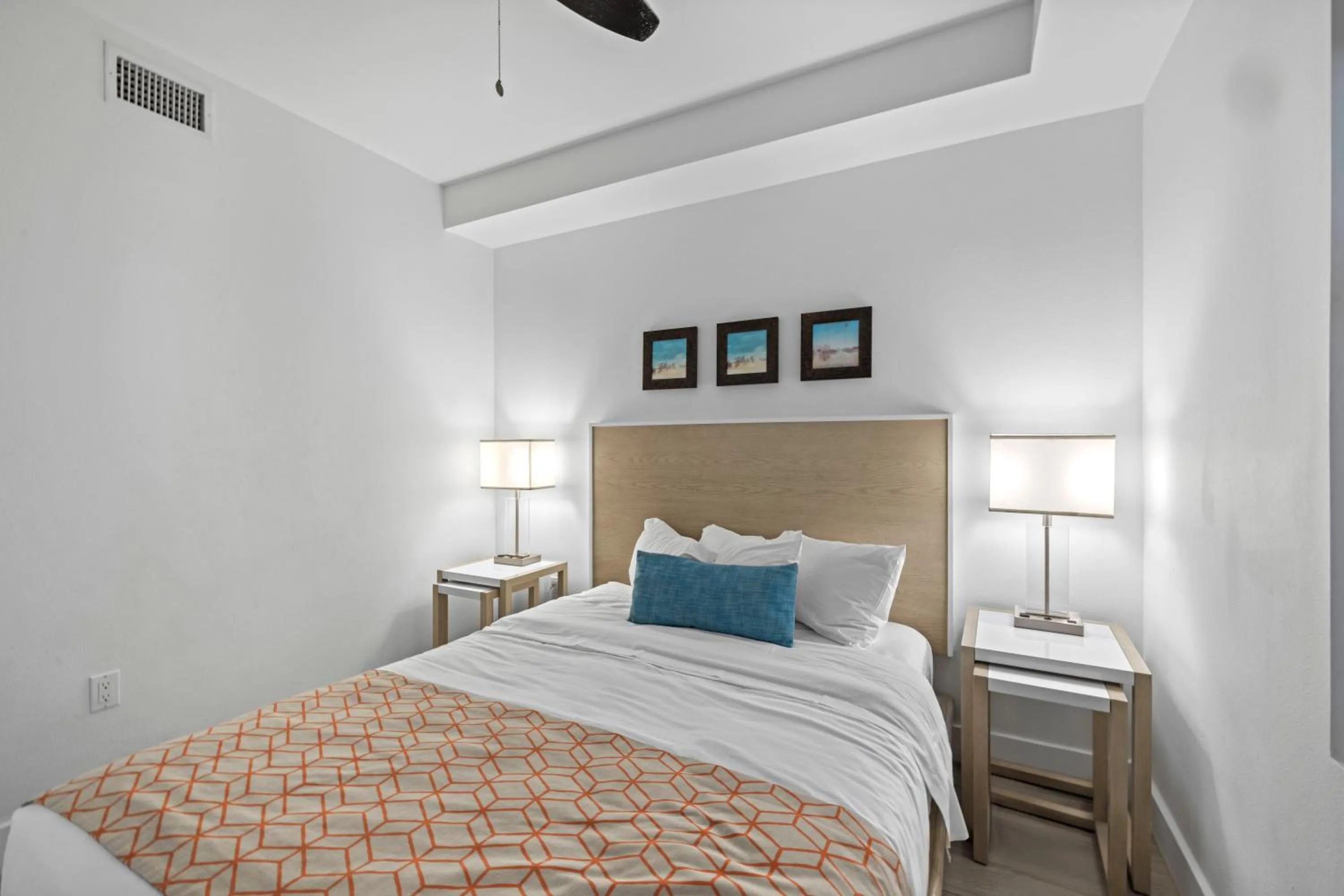 Bed in Provident Oceana Beachfront Suites